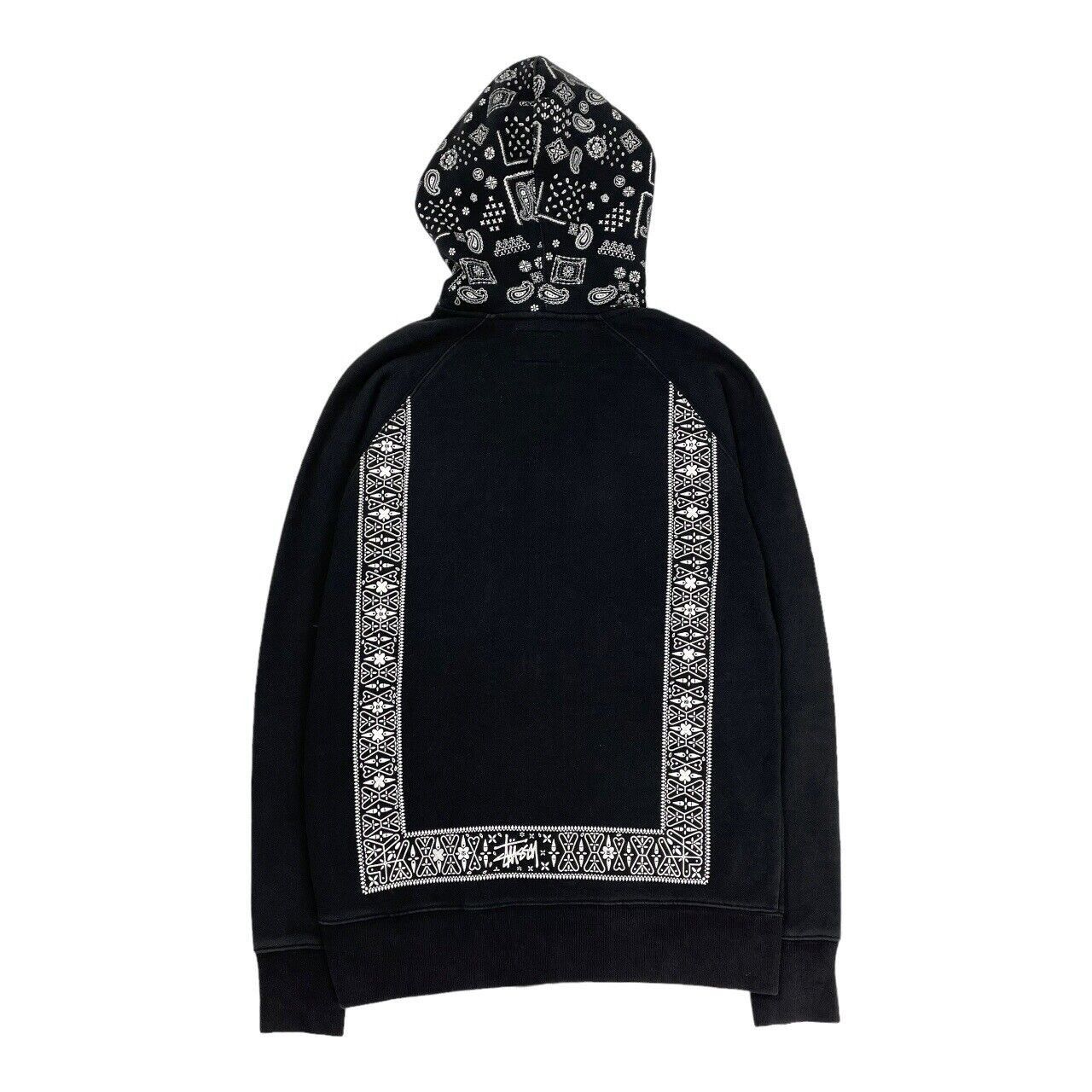 Stussy Vintage Stussy Zip Up Hoodie Paisley Spell Out Size Small S Size US S / EU 44-46 / 1 - 2 Thumbnail