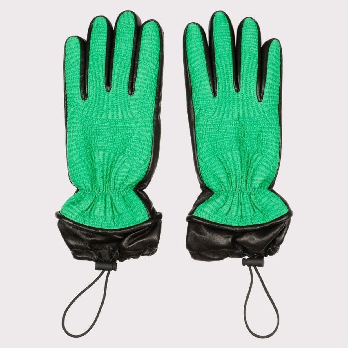 Bottega Veneta o1loc1c0125 Size: 9 / 709335 Intreccio Gloves Nylon Leather Size ONE SIZE - 1 Thumbnail