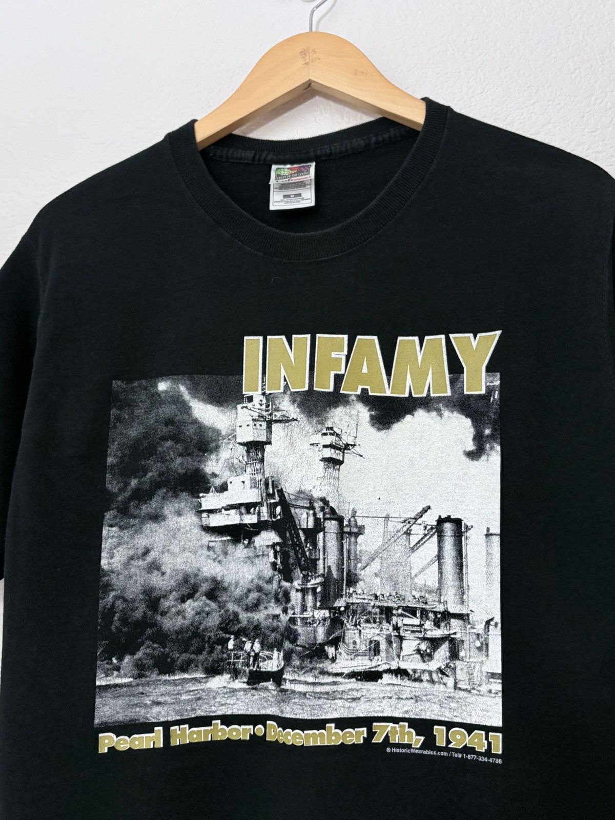 Vintage 90s Pearl Harbor “Infamy” Vintage World War II Tee Shirt Size US M / EU 48-50 / 2 - 2 Thumbnail