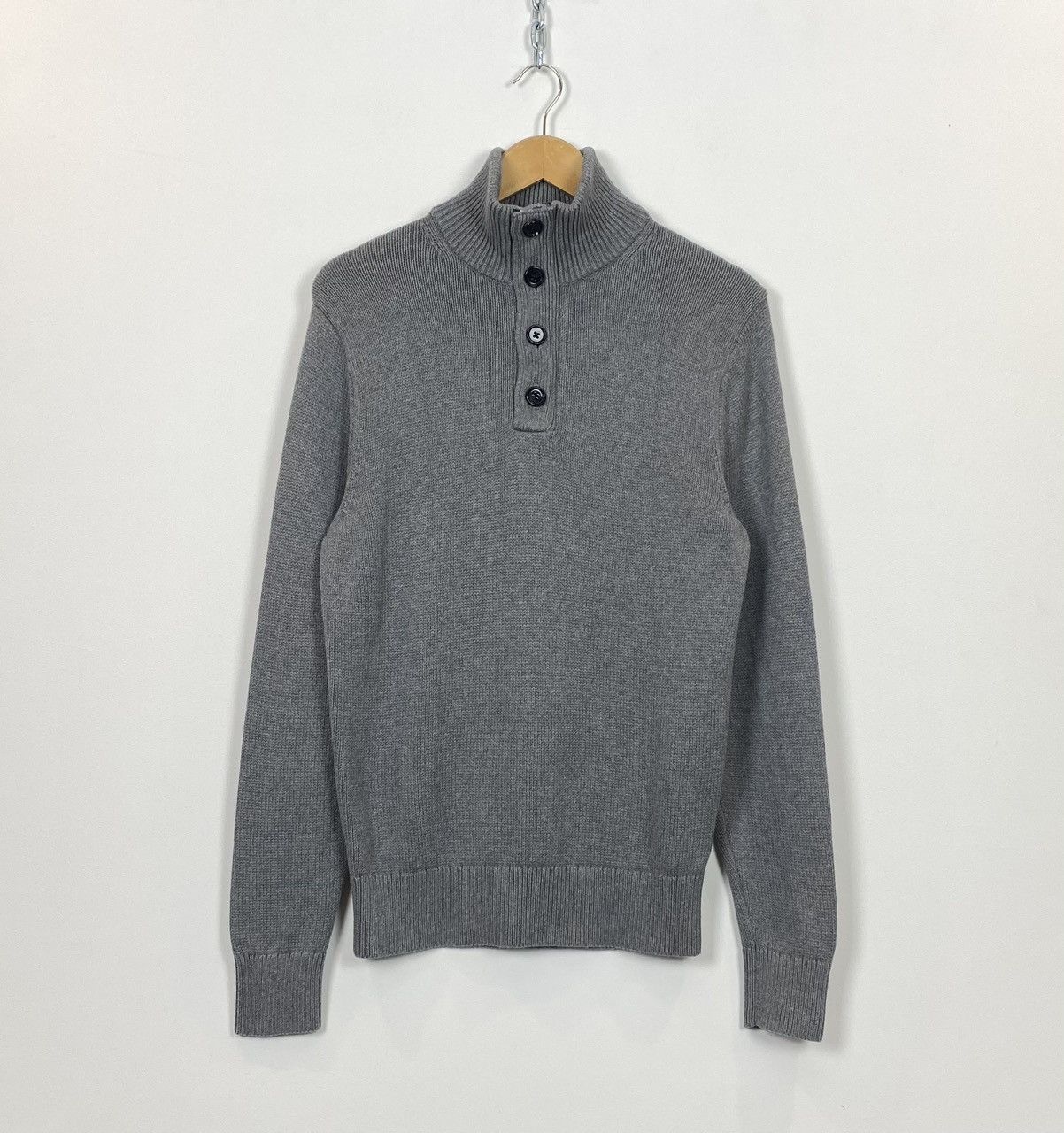 Tommy Hilfiger Tommy Hilfigier Mens Sweater Jumper Size S Grey High Neck Size US S / EU 44-46 / 1 - 1 Thumbnail