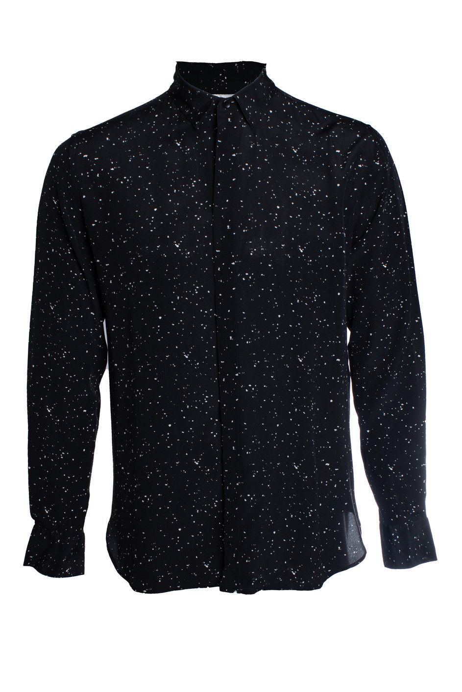 Saint Laurent Paris Saint Laurent, paint splatter shirt Size US S / EU 44-46 / 1 - 1 Thumbnail