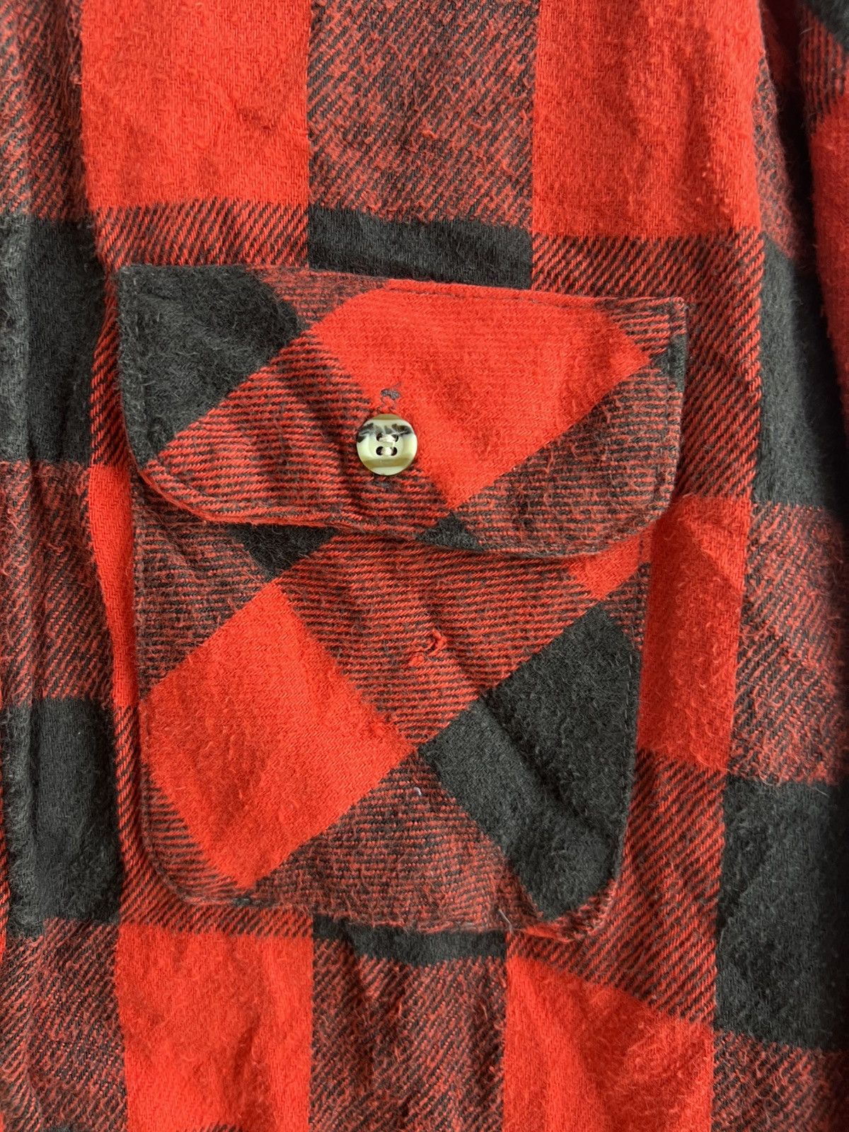 FiveBrother Vintage 1980s Five Brother Buffalo Plaid Heavy Flannel Shirt Size US M / EU 48-50 / 2 - 5 Thumbnail
