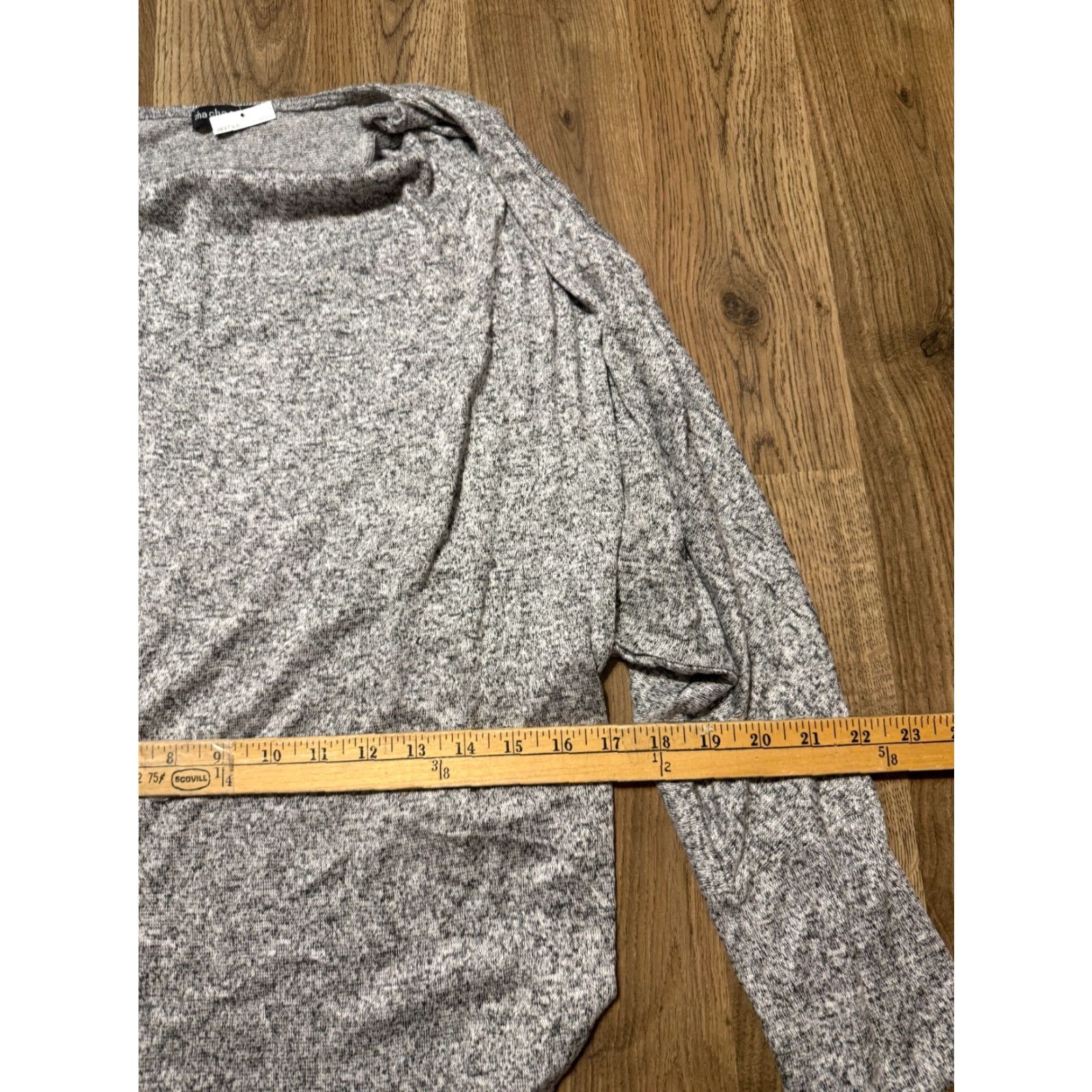 Vintage Cha Cha Vente Shirt Womens XL Long Sleeve Open Shoulder NWT Gray Vintage? No (Note: Vintage No) Size XL / US 12-14 / IT 48-50 - 6 Thumbnail