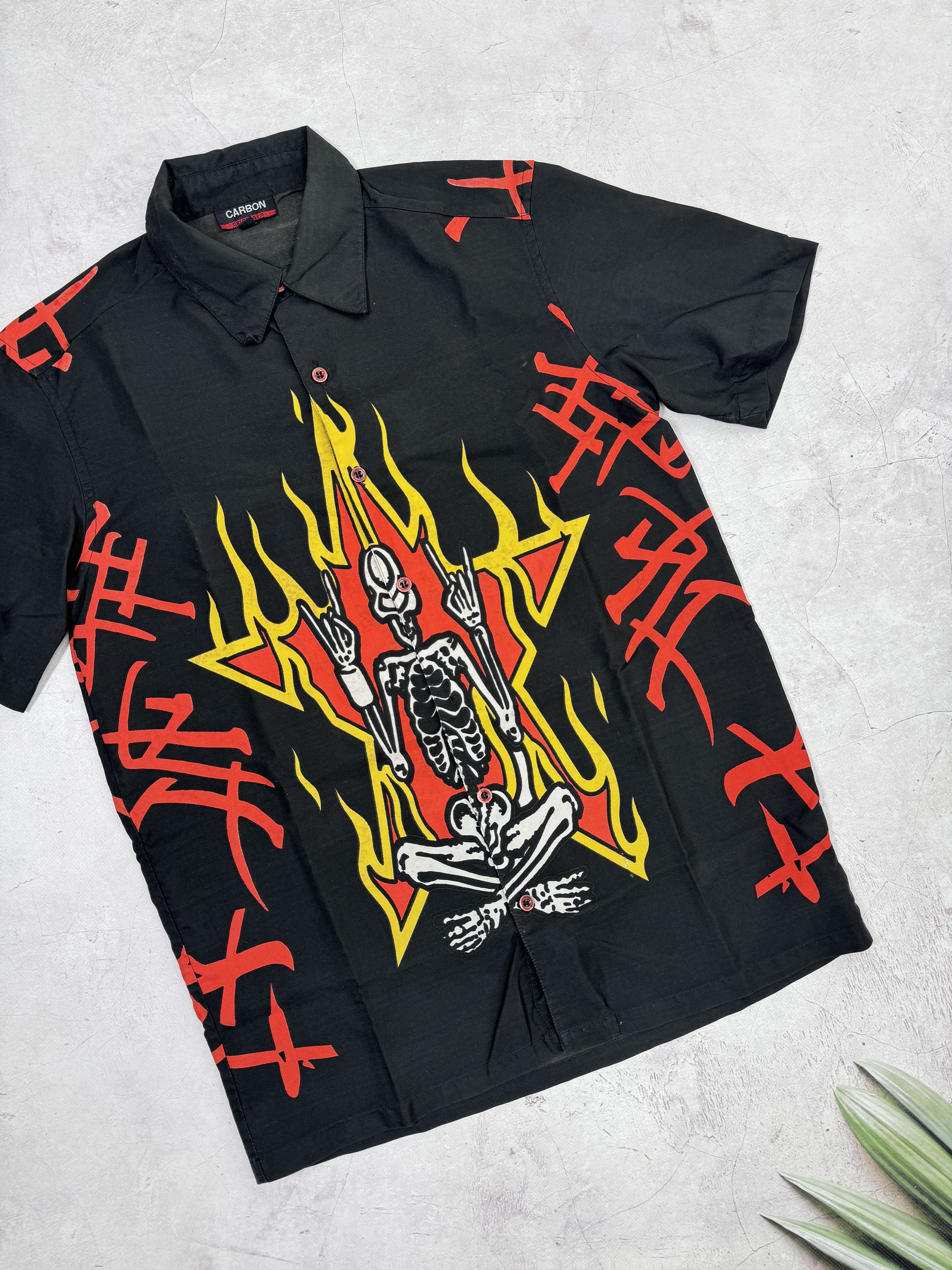 Vintage Vintage Skull Hell Crazy Shirt Size US S / EU 44-46 / 1 - 4 Thumbnail