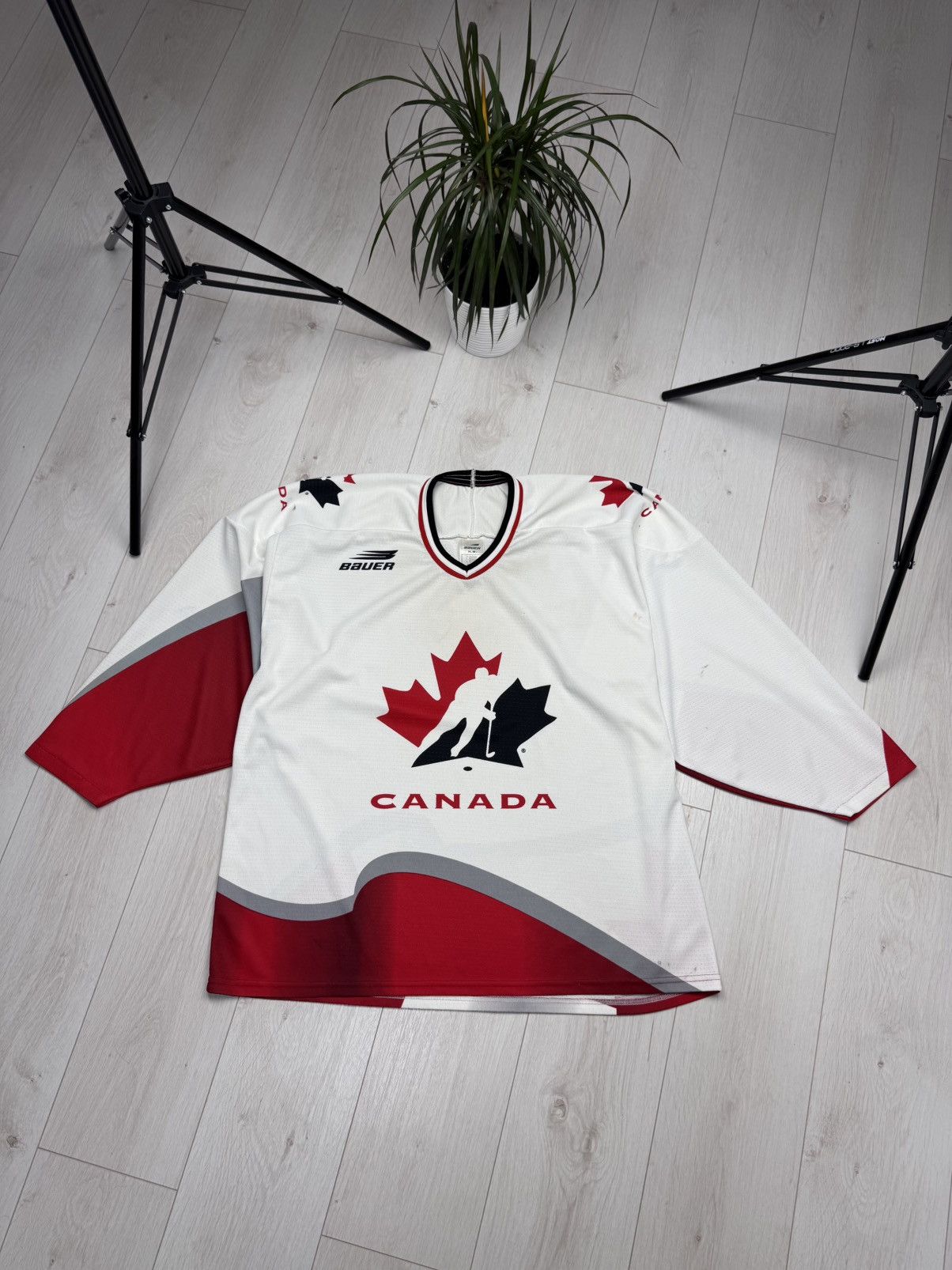 Other Vintage Canada Bauer Hockey Jersey Big Logo Red/White Size M Size US XXL / EU 58 / 5 - 1 Thumbnail