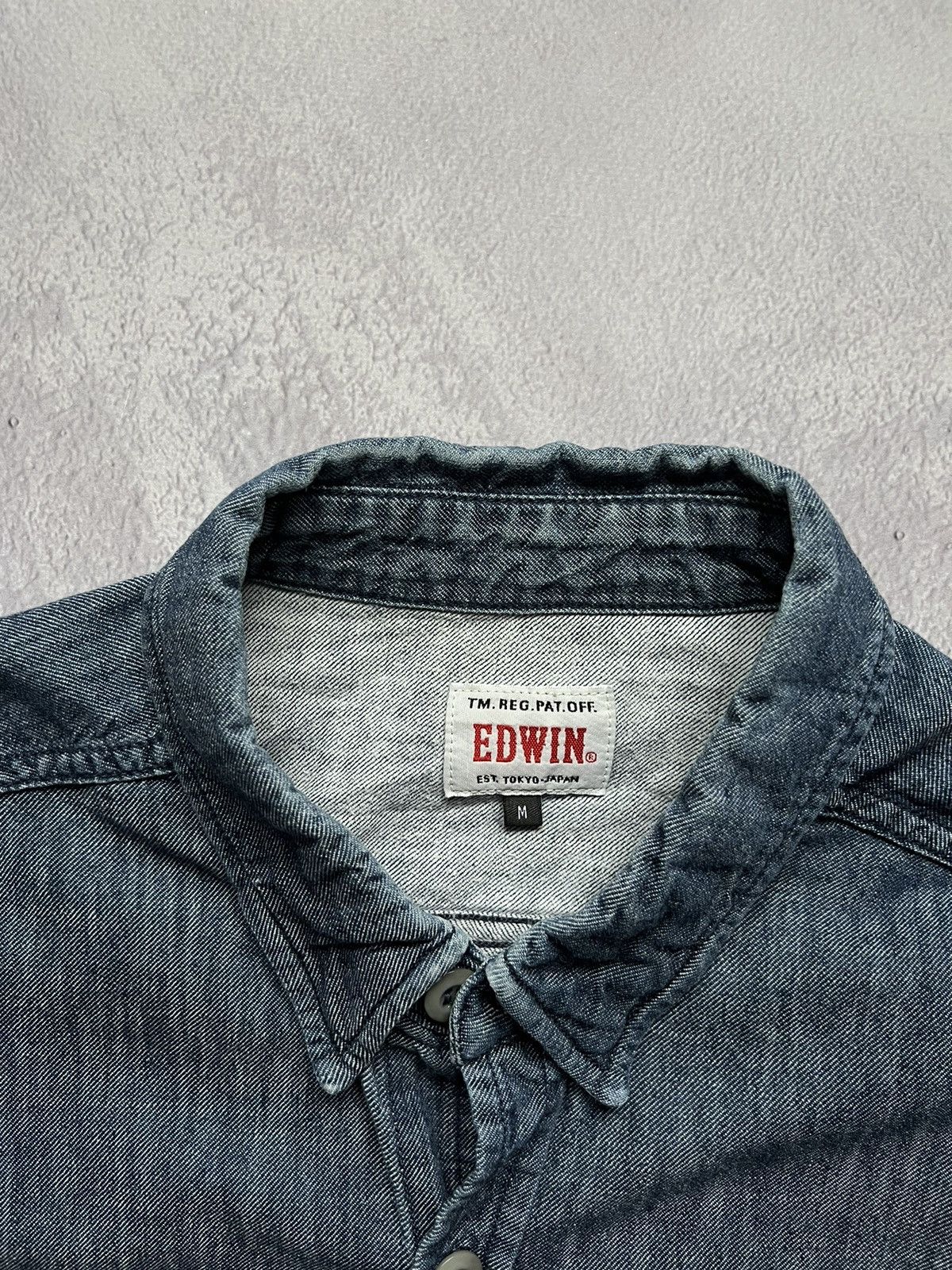 Edwin Edwin King Denim Button Up Thick Shirt Men’s M Size US M / EU 48-50 / 2 - 5 Thumbnail