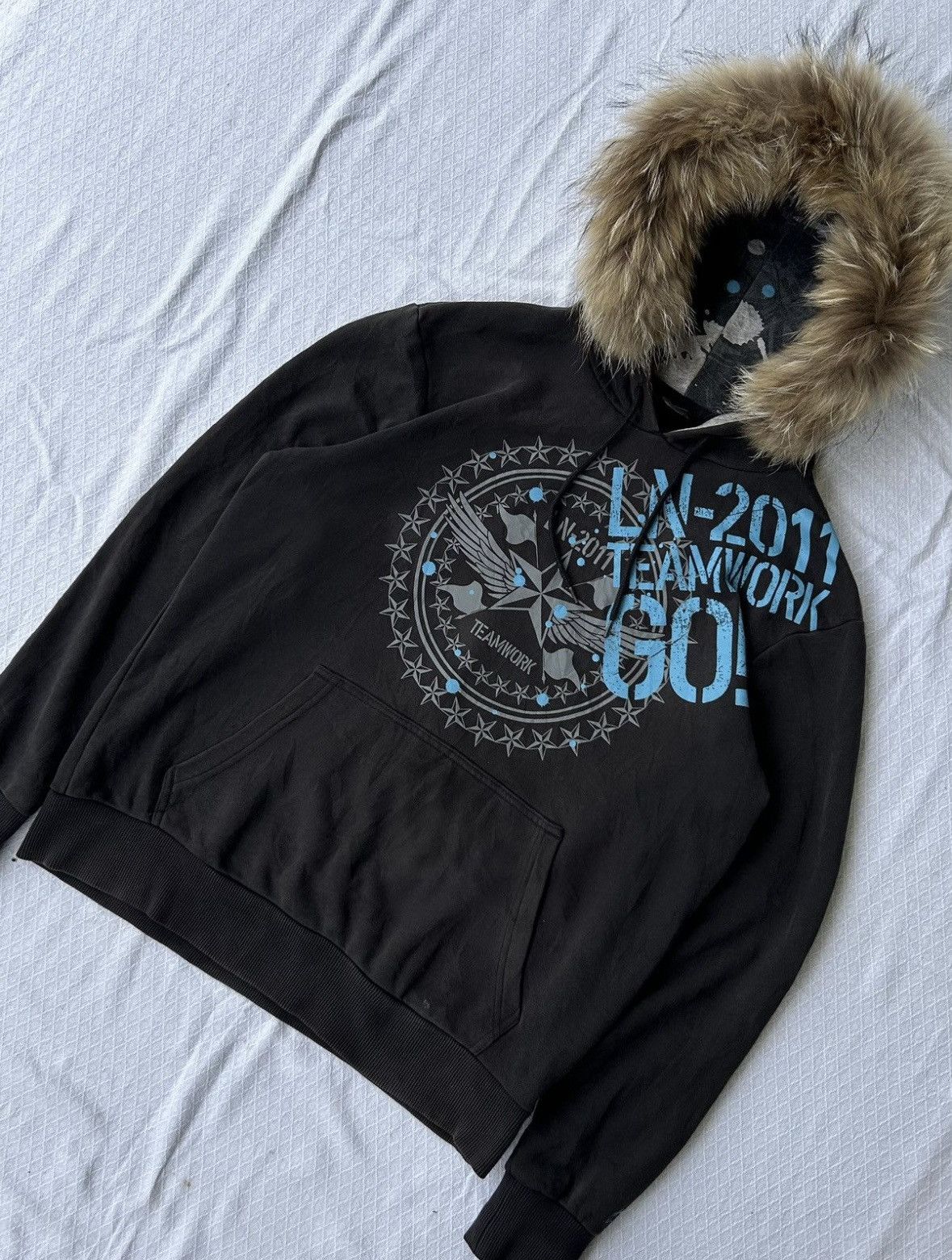 Japanese Brand Fur hoodie lining team work ifsixwasnine Size US M / EU 48-50 / 2 - 4 Thumbnail