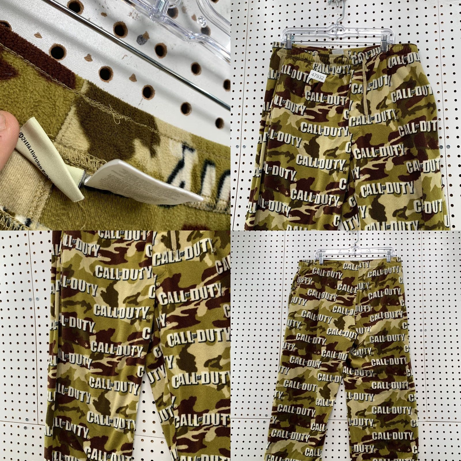 Vintage Call Of Duty Fleece Pajama Pants Mens XL Brown Camouflage Video Game Size US 36 / EU 52 - 8 Thumbnail