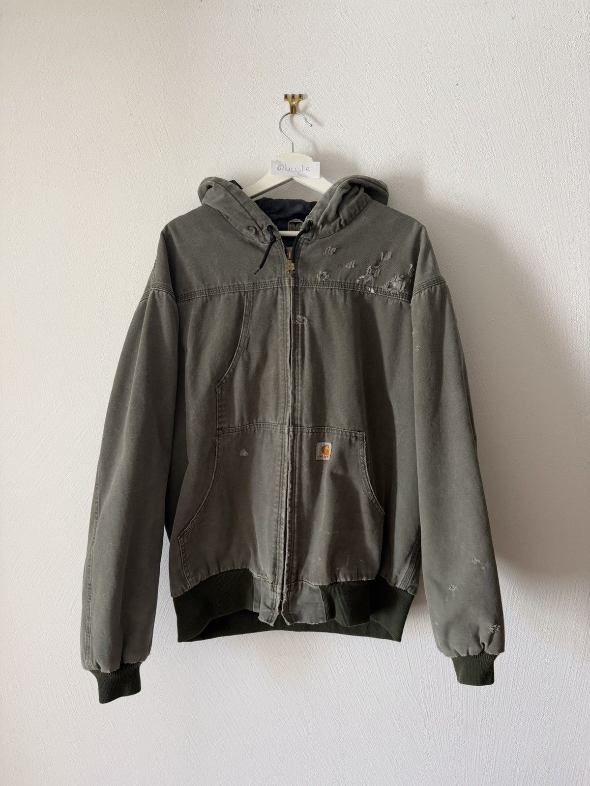 Carhartt Vintage 90s Carhartt Moss Green Insulated Jacket | Grailed