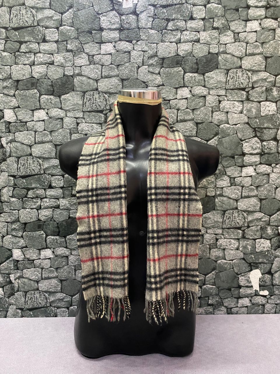 Burberry Prorsum Vintage Burberry London Lambswool Scarf Size ONE SIZE - 3 Thumbnail