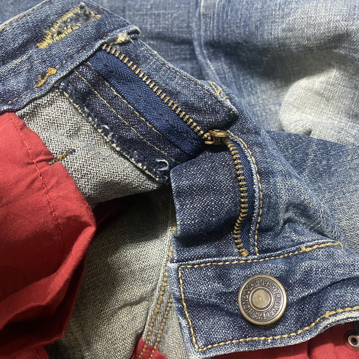 Le Grande Bleu (L.G.B.) Gennaro Denim Studded Distressed Skinny Jeans Size US 30 / EU 46 - 17 Thumbnail