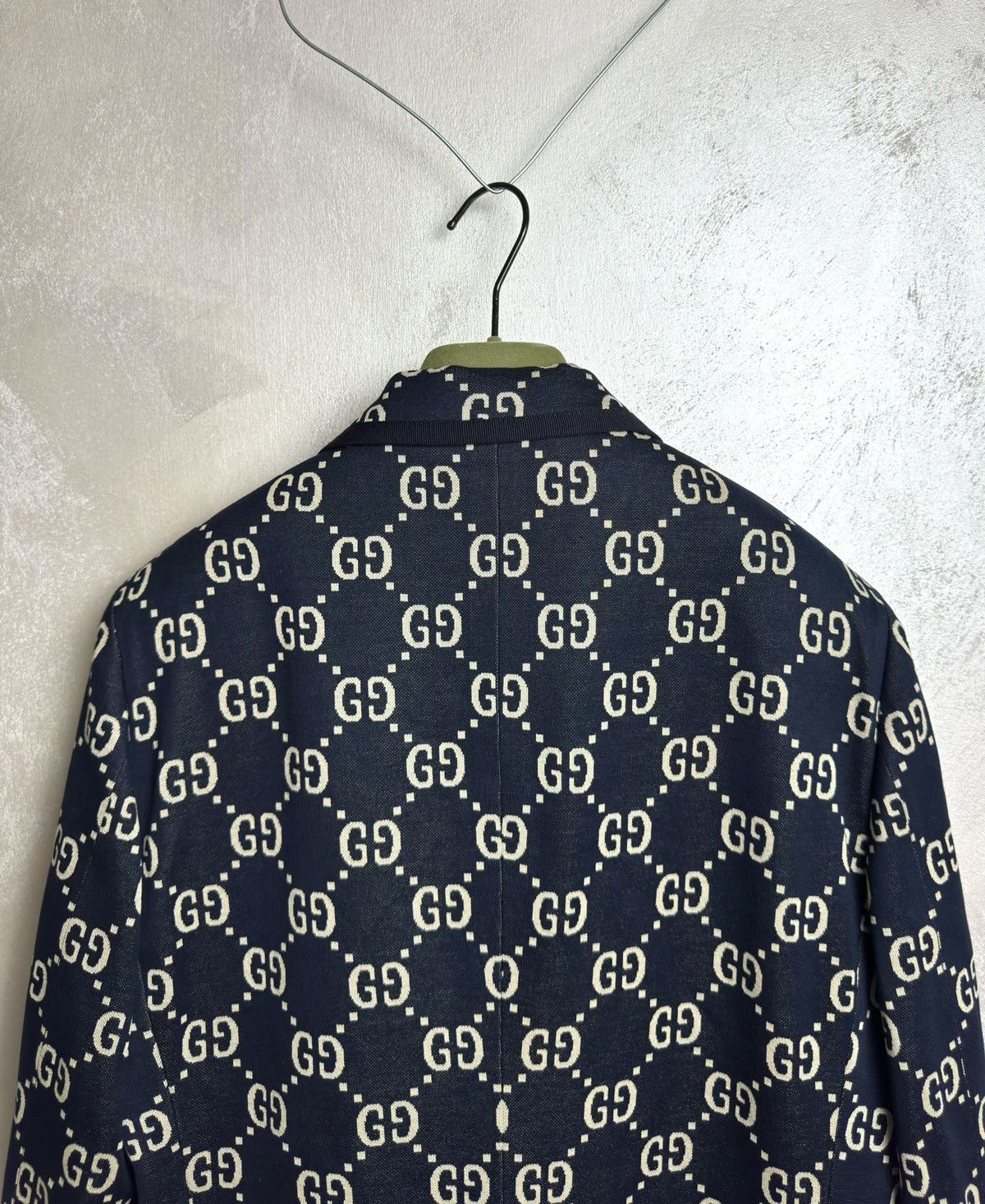 Gucci Gucci GG Monogram Black Blazer Jacket Size 48R - 11 Thumbnail