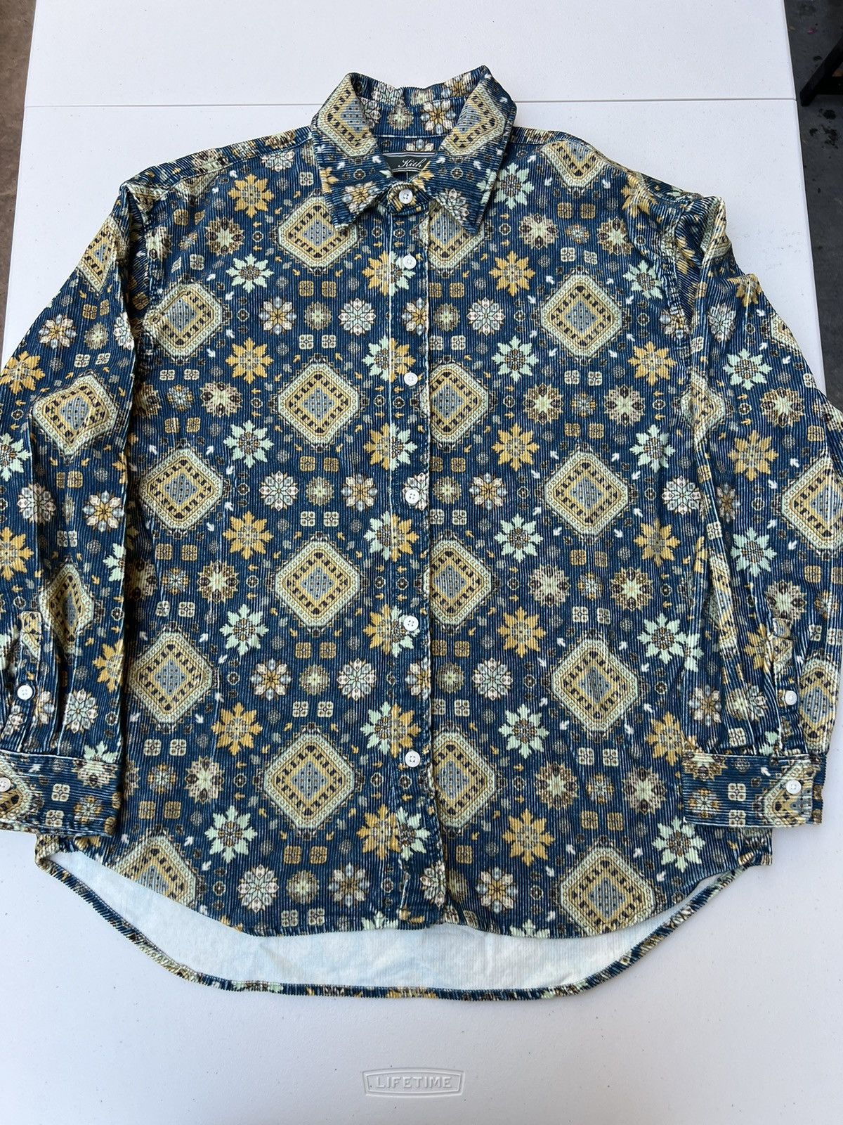 Kith Kith Printed Horses Cord Ludlow Shirt | Grailed