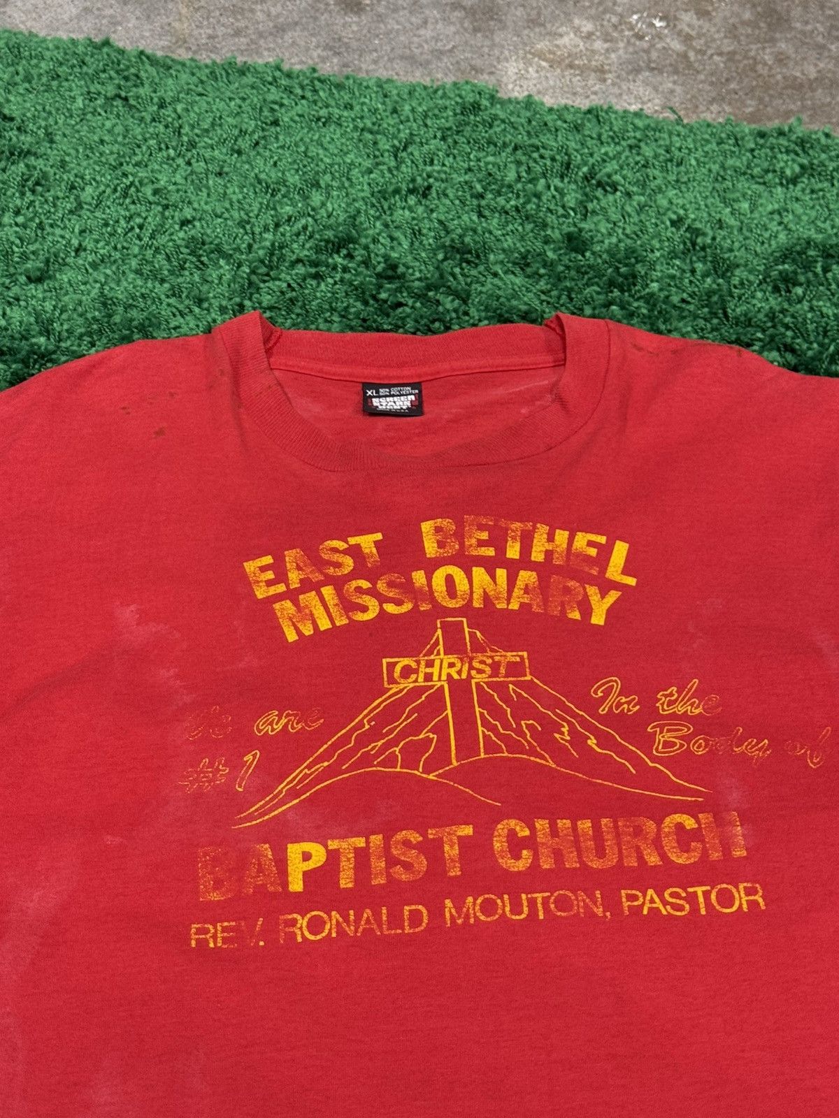 Other Thrashed Vintage Christ Cross Screen Stars Lightning Tee Size US XL / EU 56 / 4 - 3 Thumbnail