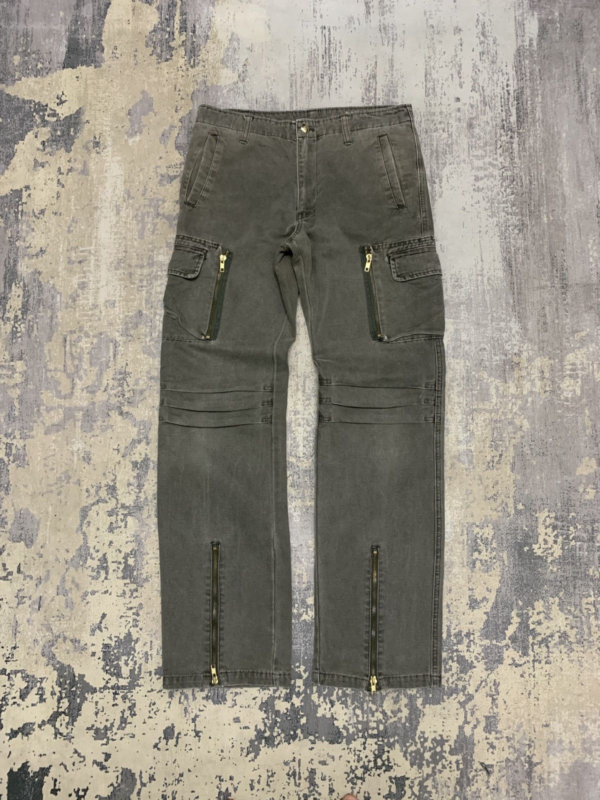 If Six Was Nine Vanquish Gold Multi-Zip Gimmick Flare Cargo Tactical 32 Size US 32 / EU 48 - 1 Thumbnail