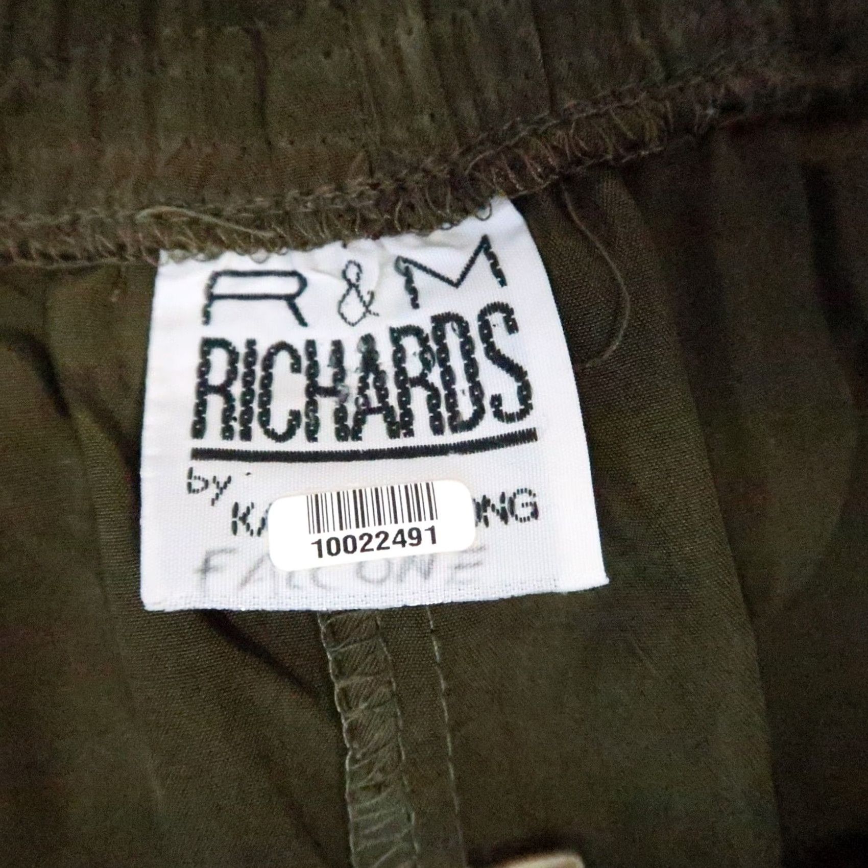 Vintage VINTAGE 90s R&M Richards Olive Green Silky Pull-On Pants 14 Regular Women Size 36" / US 14 / IT 50 - 4 Thumbnail