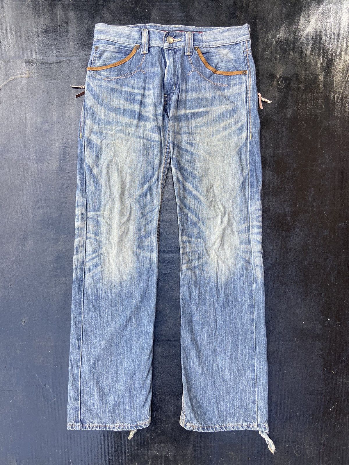 Edwin Vintage Edwin distressed fashion kmrii if six was nine Size US 35 - 1 Thumbnail