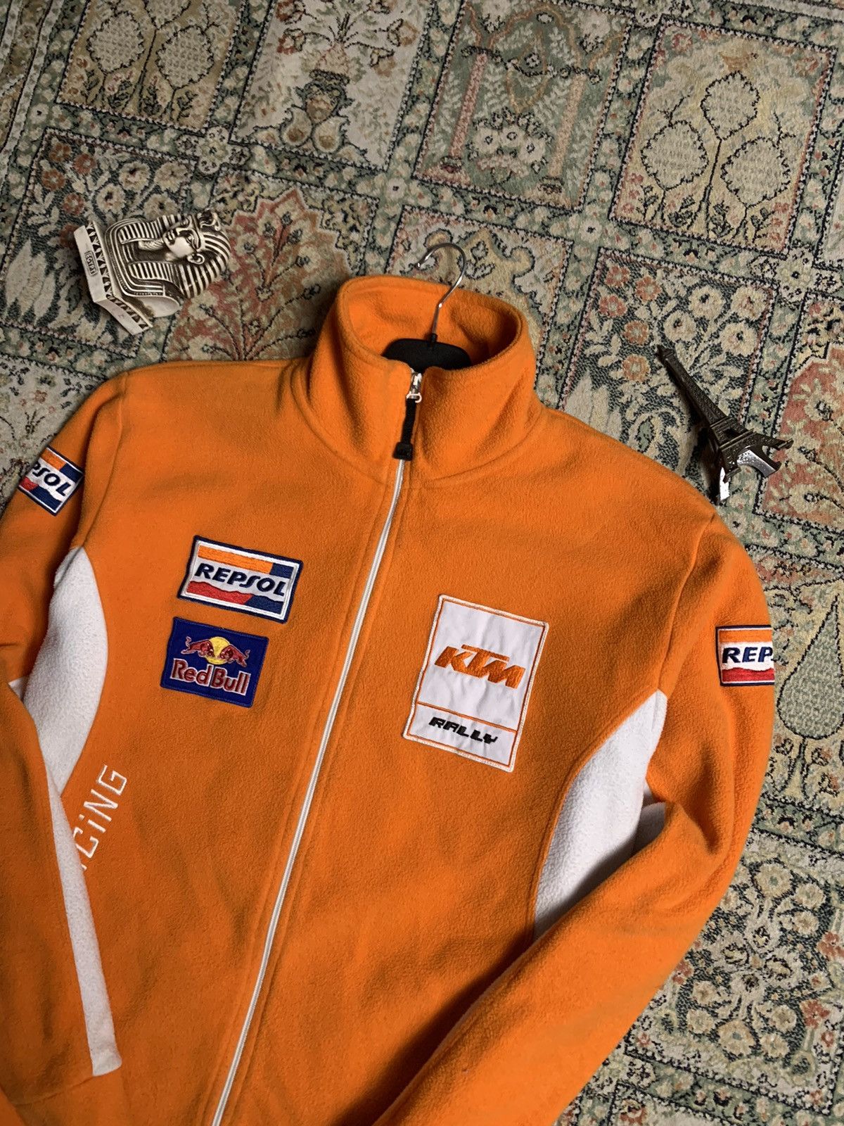 Other Vintage KTM Racing Moto Red Bull logo fleece jacket Size US M / EU 48-50 / 2 - 2 Thumbnail
