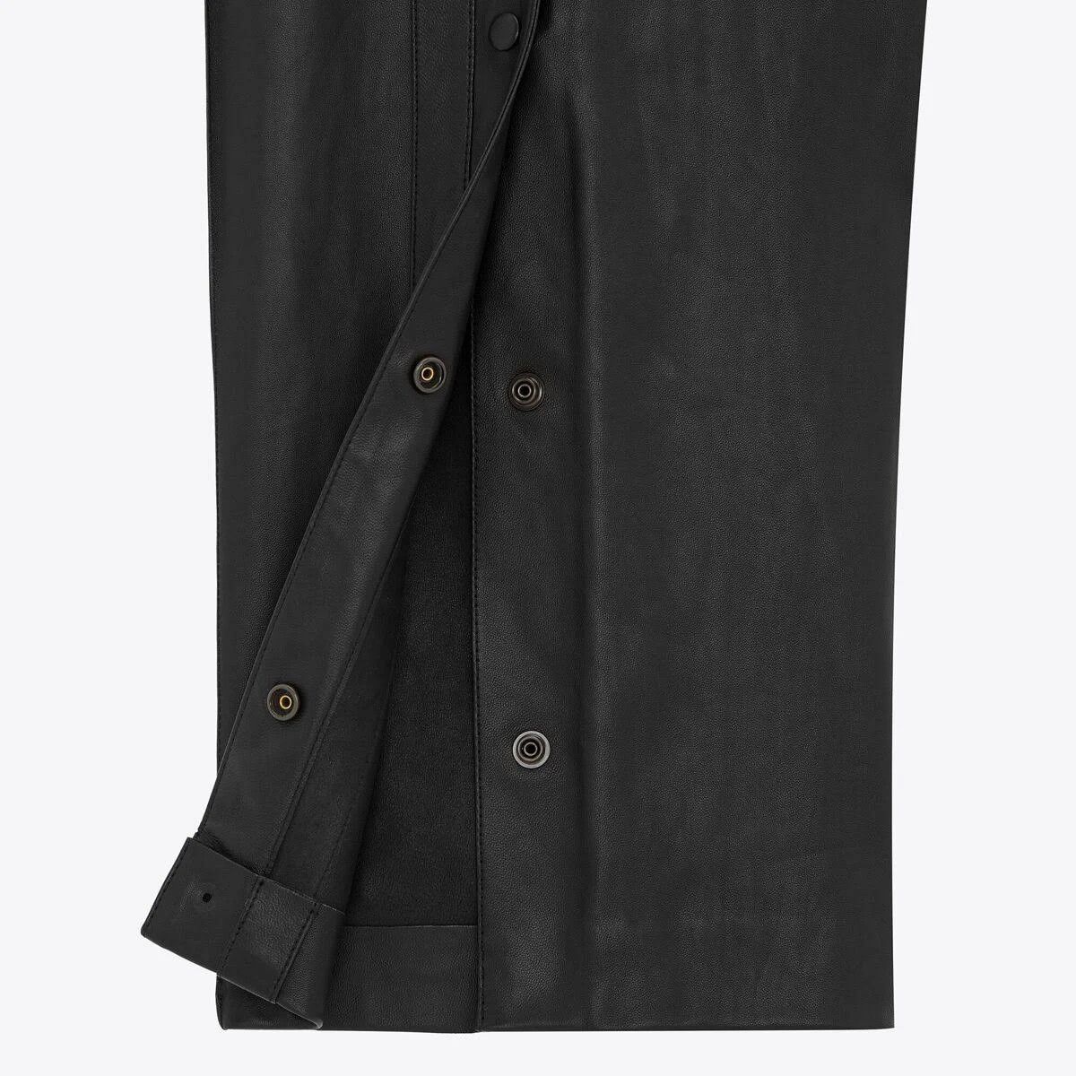 Saint Laurent Paris o1s1wg111024 Sweatpants in Lambskin in Black Size 28" / US 6 / IT 42 - 3 Thumbnail