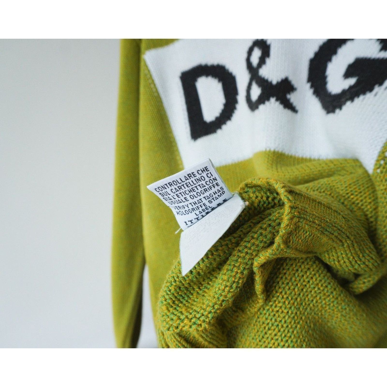 Dolce & Gabbana Vintage dolce and gabbana D&G logo knit wool sweater Size US S / EU 44-46 / 1 - 10 Thumbnail