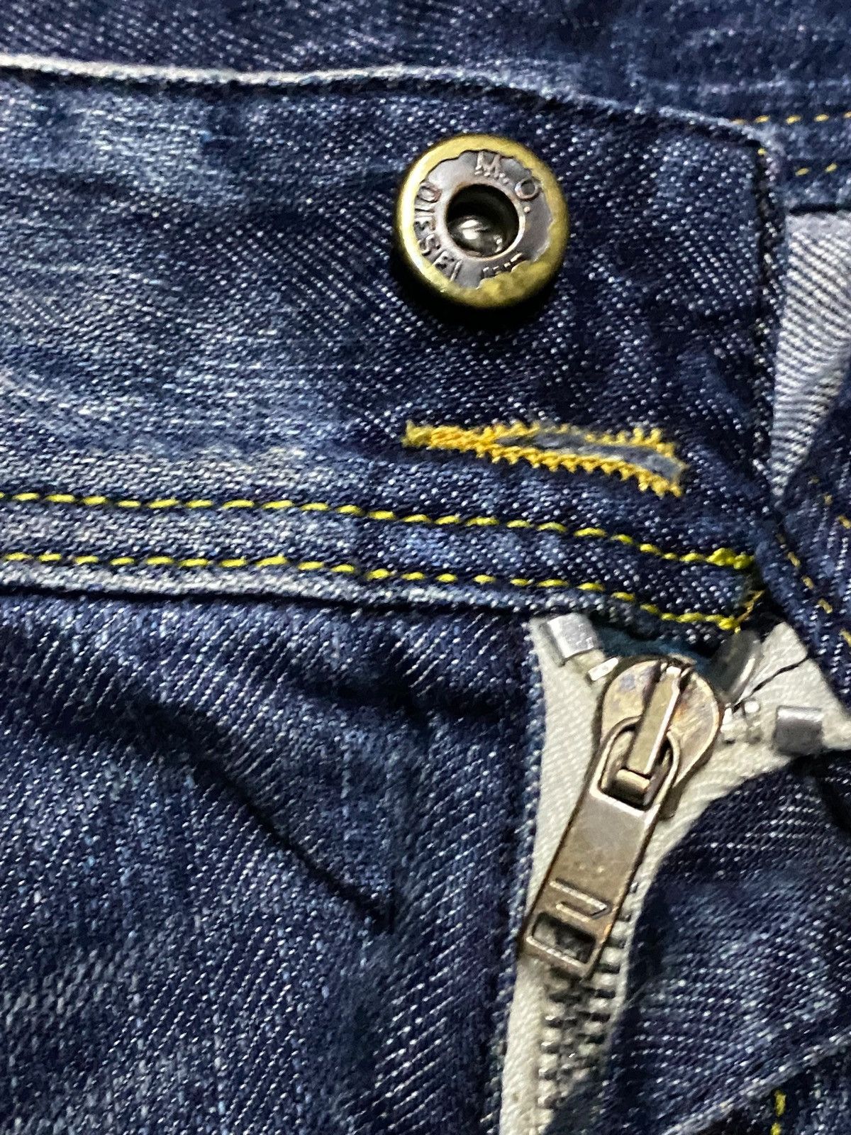 Diesel Black Gold Vintage Diesel Matic Wash Rhinestone Punk Style Skinny Jeans Size 31" - 12 Thumbnail
