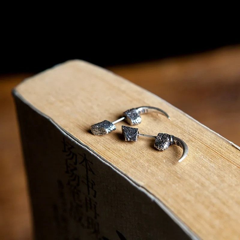Jewelry Eagle Claw Stud Earrings 925 Sterling Silver Ear Gift Size ONE SIZE - 1 Thumbnail
