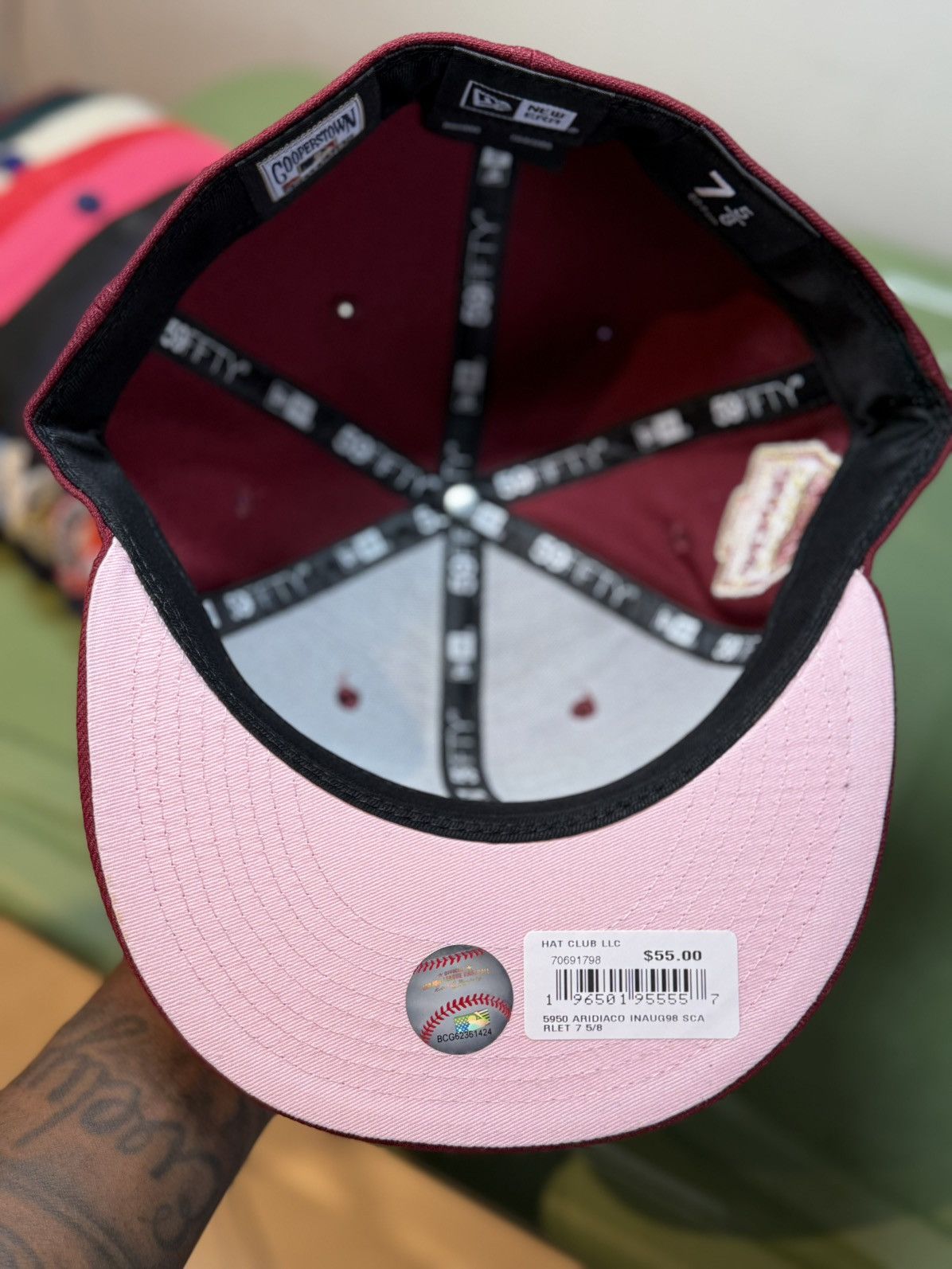 Capsule × Hat Club × New Era 7 5/8 Hat Club Red Velvet Arizona Diamondbacks Size ONE SIZE - 3 Thumbnail