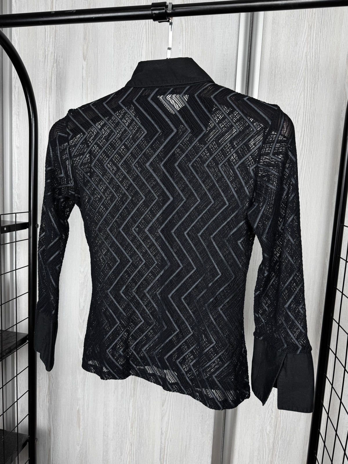 ANNE FONTAINE Anne Fontaine Paris black lace button up blouse luxury Size S / US 4 / IT 40 - 7 Thumbnail