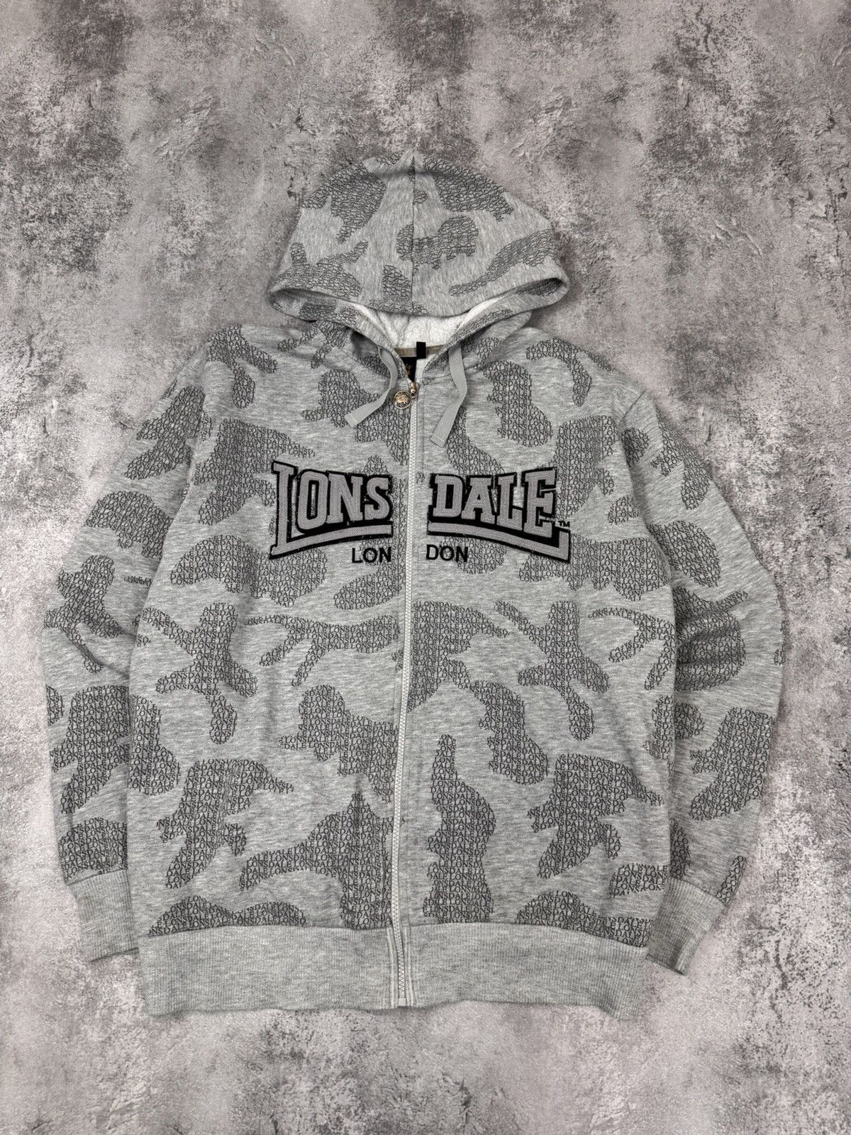 Lonsdale Lonsdale Men Zip Hoodie Grey Size S Size US S / EU 44-46 / 1 - 1 Thumbnail