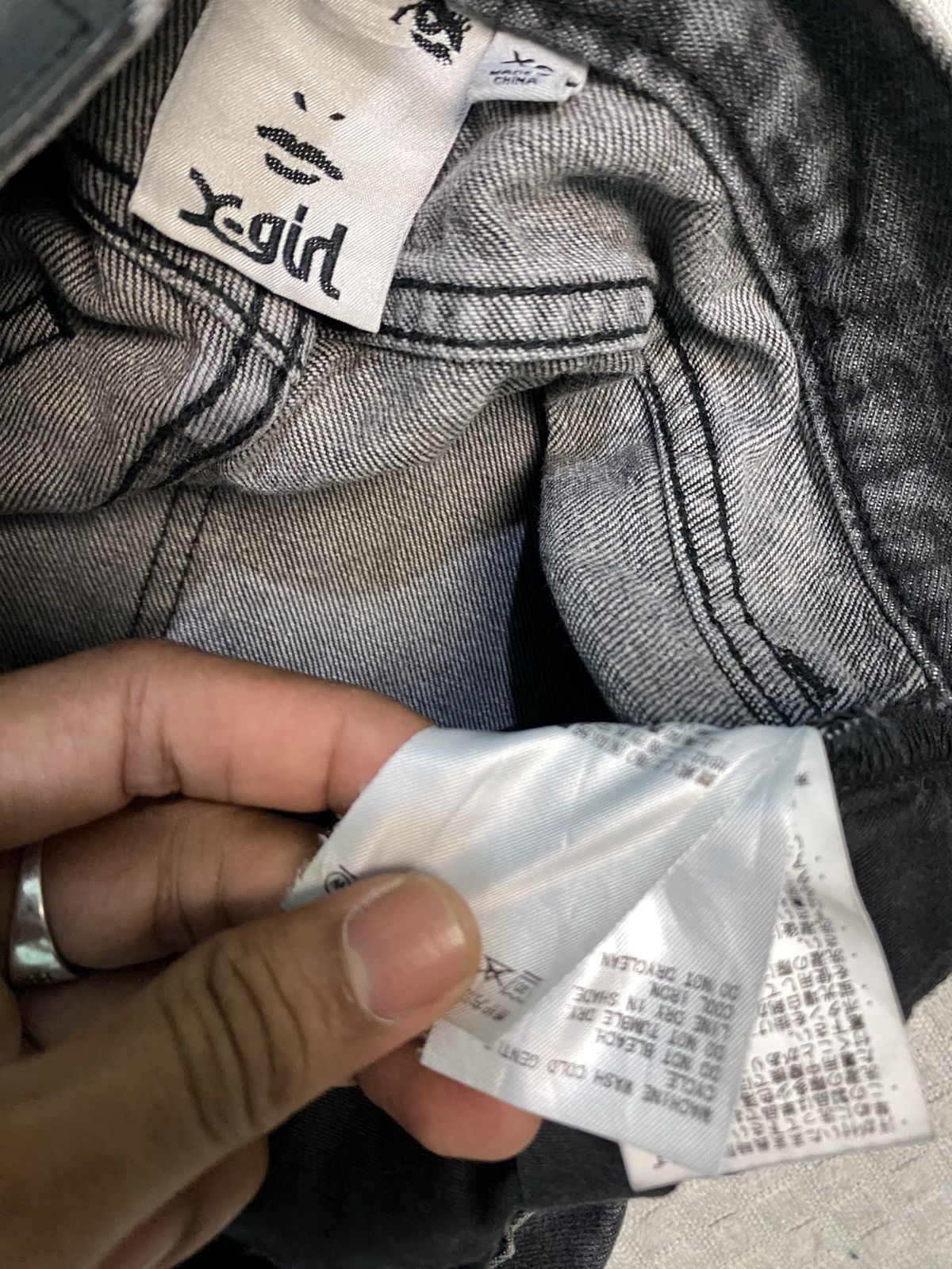 If Six Was Nine Xgirl Sich Color Ripped Distress jean denim zipped wide leg Size US 26 / EU 42 - 16 Thumbnail