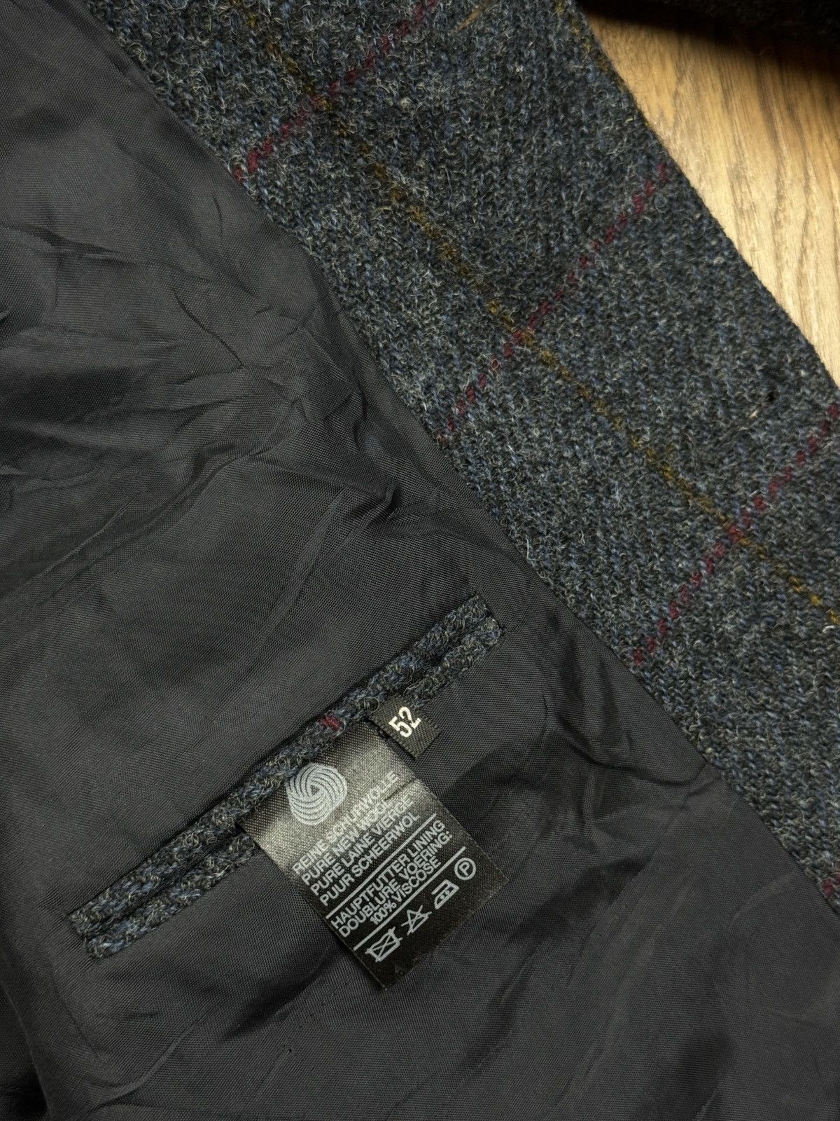 Harris Tweed Vintage wool blazer Harris Tweed original luxury item Size 42L - 3 Thumbnail