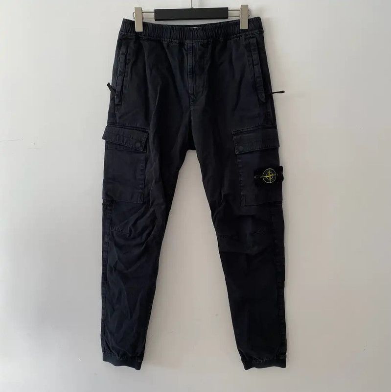 Stone Island Stone Island Black Cotton Casual Pants 0089 Size US 32 / EU 48 - 1 Thumbnail