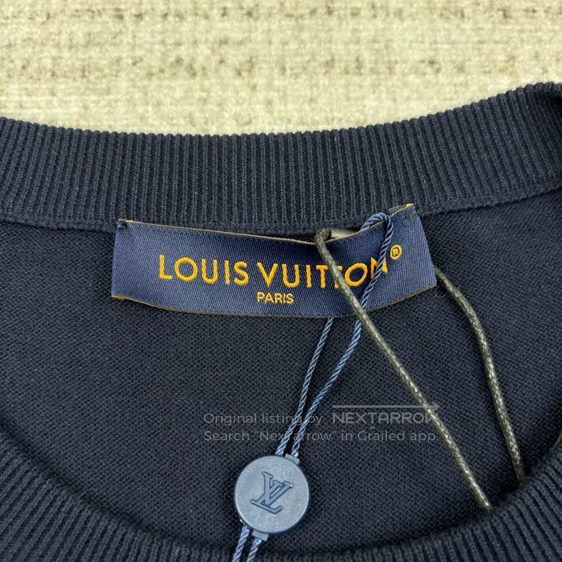 Louis Vuitton Louis Vuitton SS25 Solid Crew Neck Rib Embossed Short Slee Size US XL / EU 56 / 4 - 4 Thumbnail