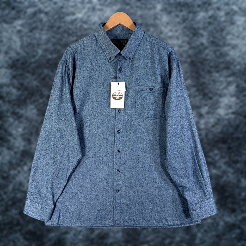Madison Madison Creek Flannel Shirt Mens 2XL Cotton Wool Blue Button Up Outdoor Turkey Shirt Shirt Button-Up Casual Mens 2XL Blue Flannel Madison Creek Size US XXL / EU 58 / 5 - 1 Thumbnail