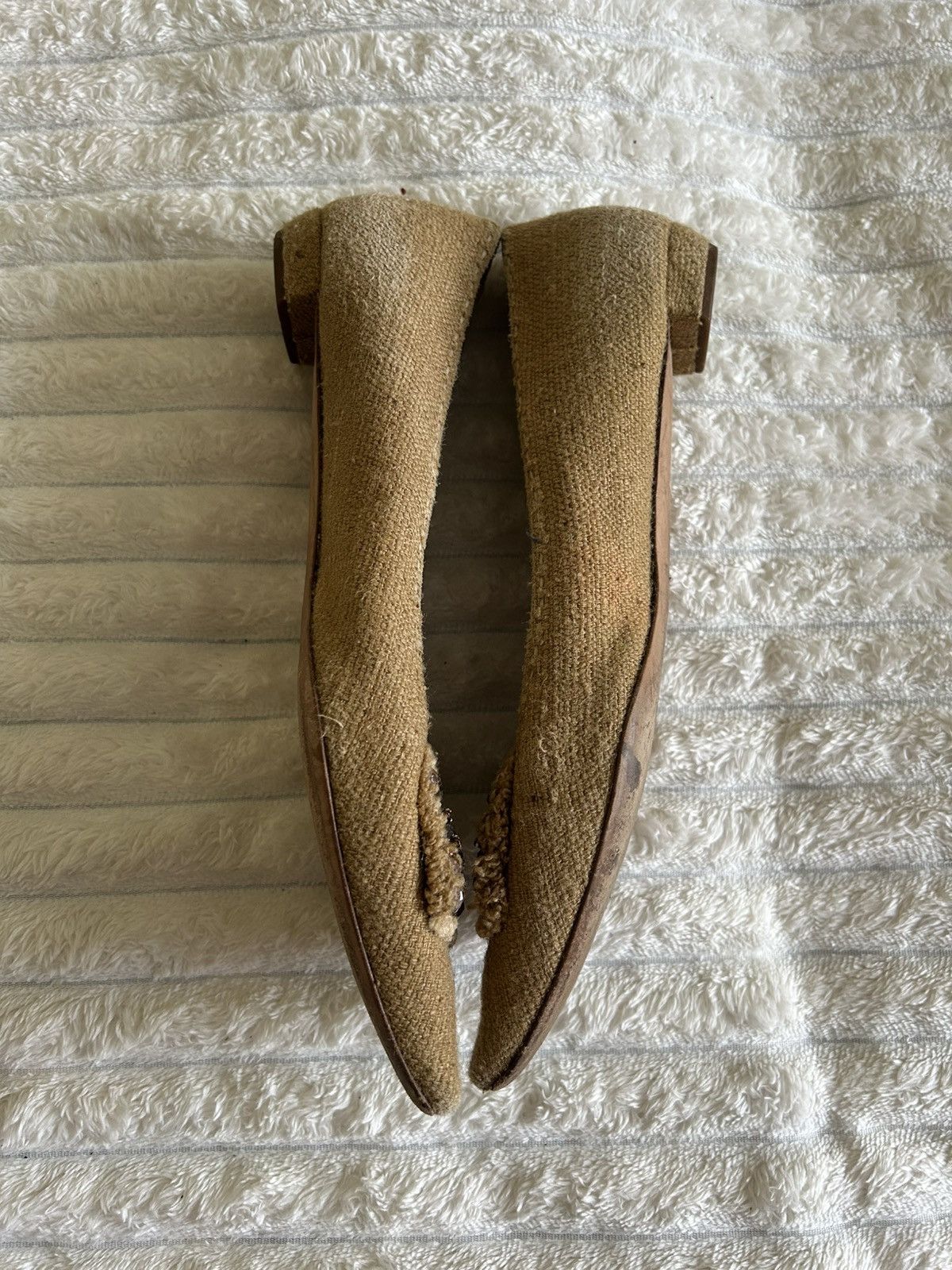 Prada Prada Luxury Brown Wool Smoking Slippers Size 41 Size US 11 / IT 41 - 7 Thumbnail