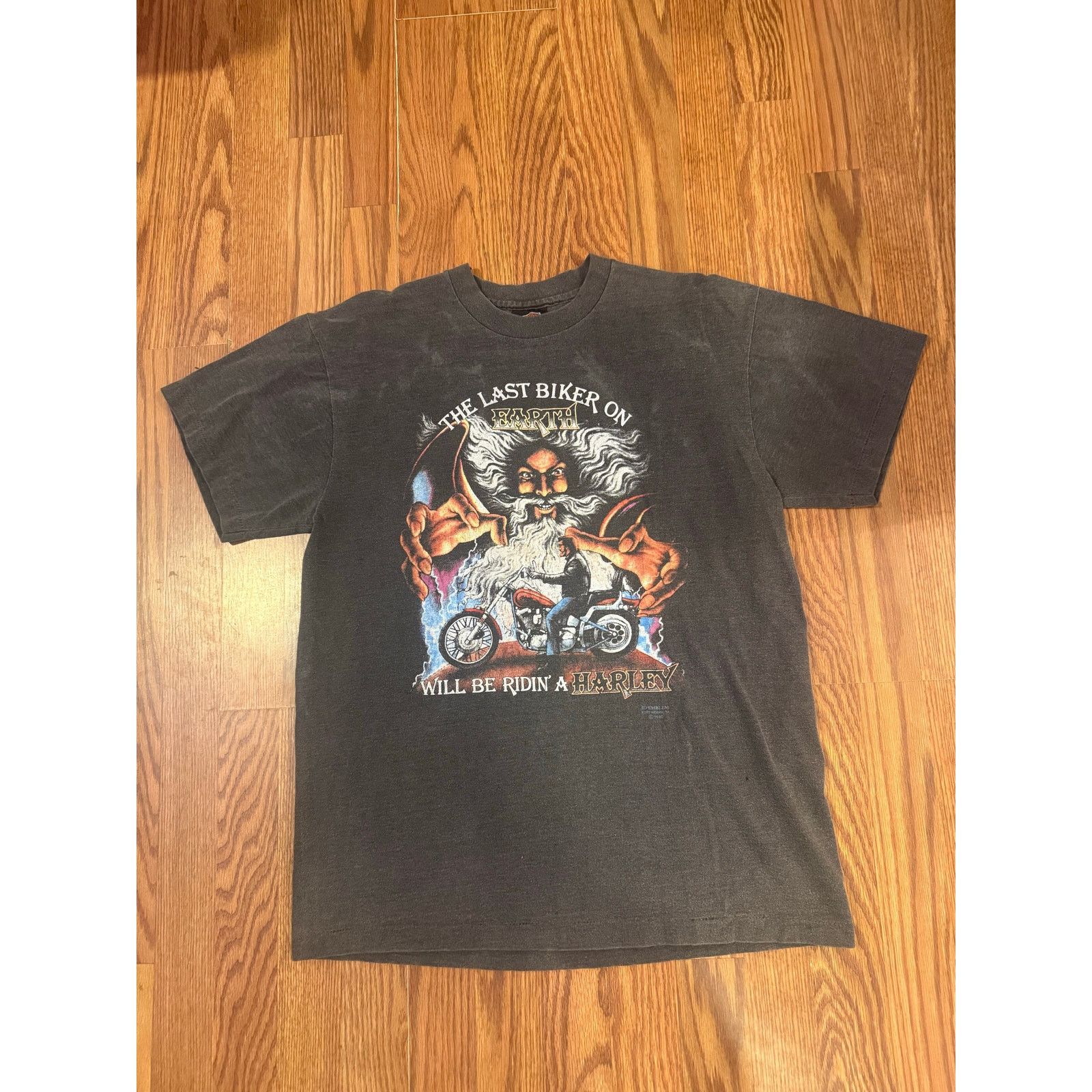 Harley Davidson 3D Emblem Harley Davidson Wizard Last Rider on Earth Size US L / EU 52-54 / 3 - 1 Thumbnail