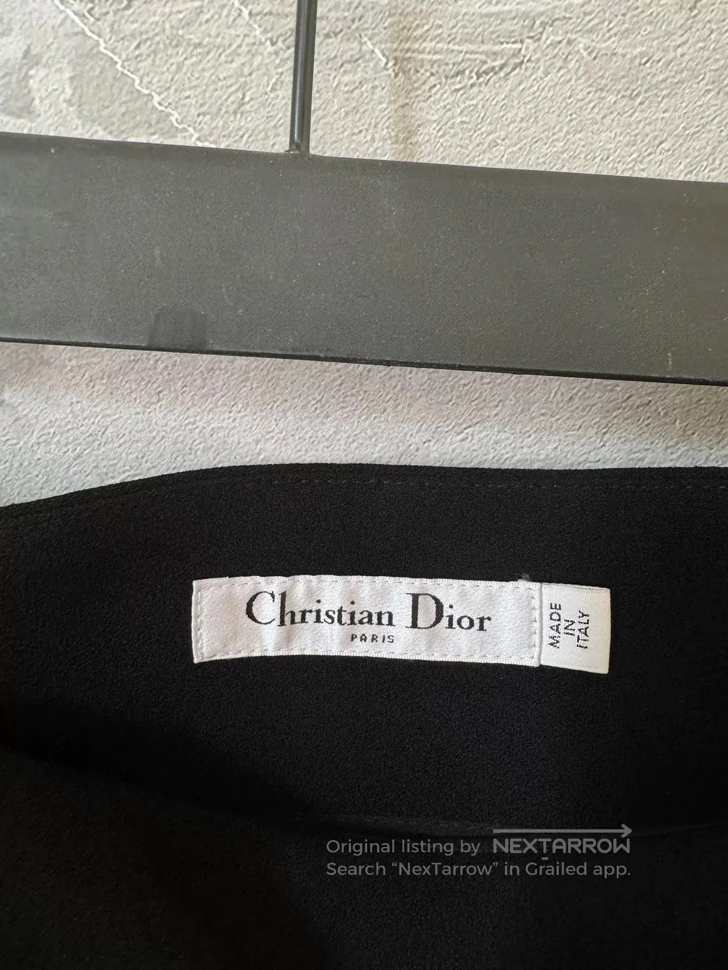 Dior black silk wool midi skirt by Dior. Size US 38 / EU 54 - 4 Thumbnail