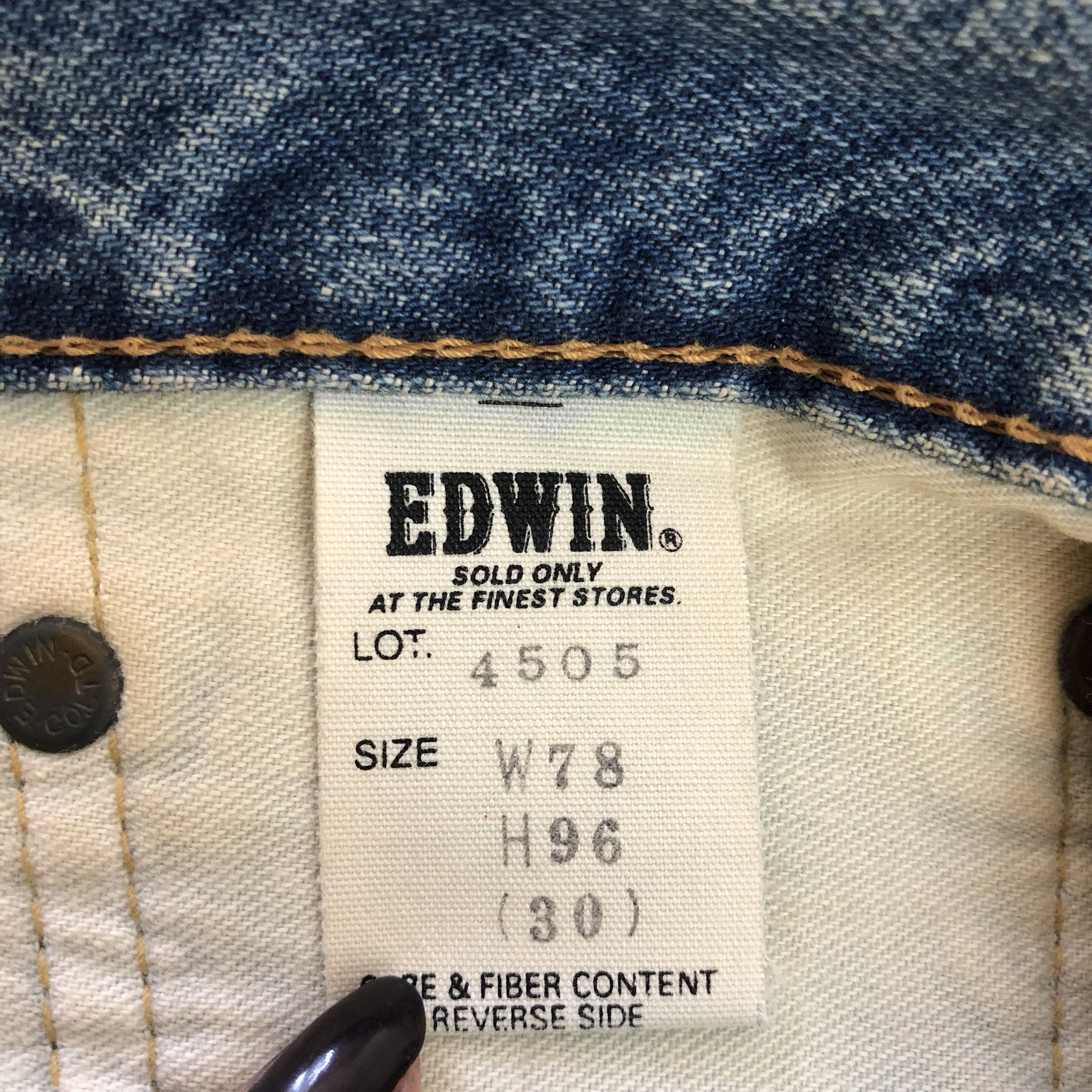 Edwin Vintage Edwin Selvedge Jeans Japanese Faded Light Wash Denim Size 28" / US 6 / IT 42 - 9 Thumbnail