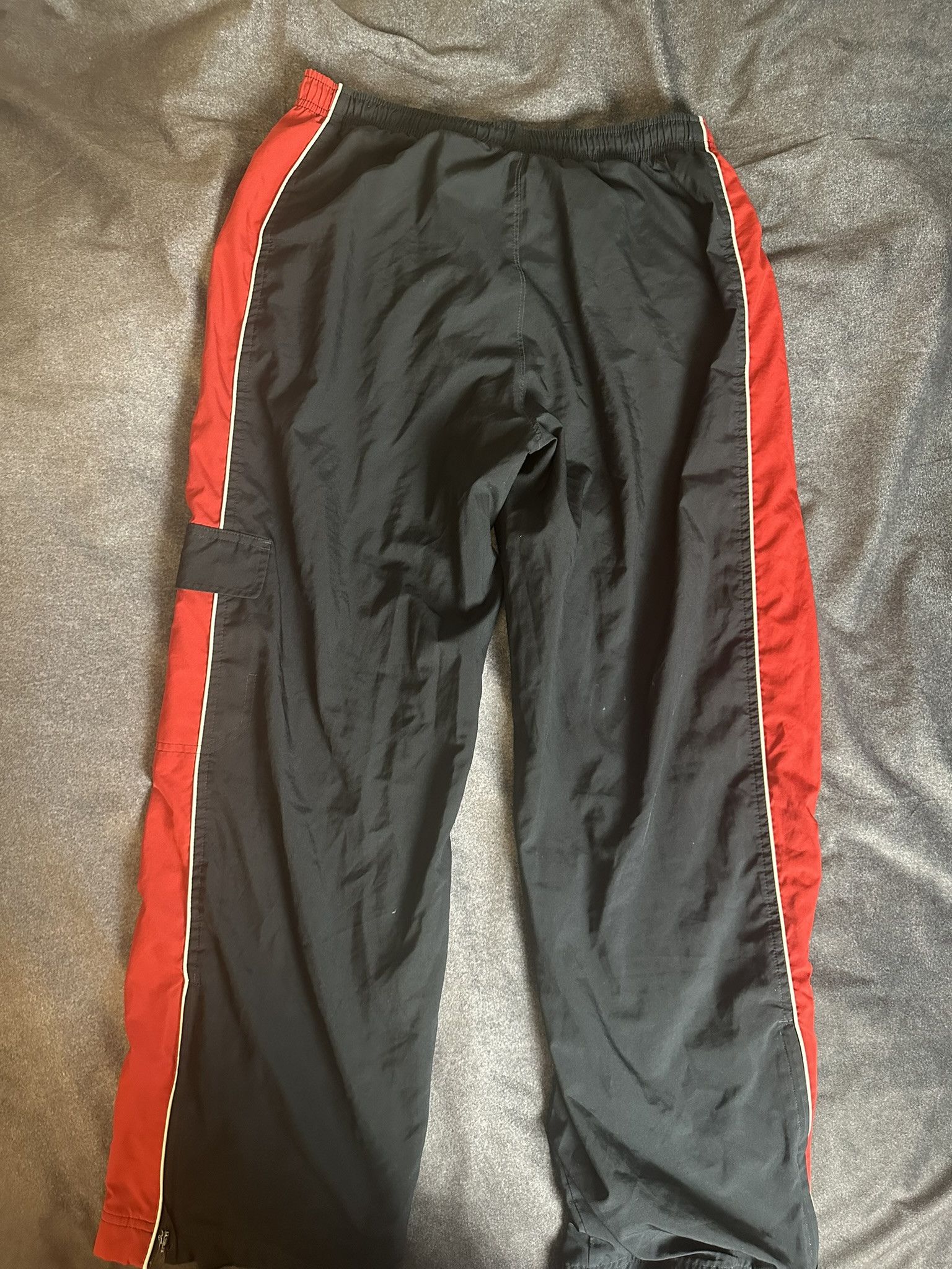 Nike Vintage Nike Track Pants — Black/Red Size US 31 - 4 Thumbnail