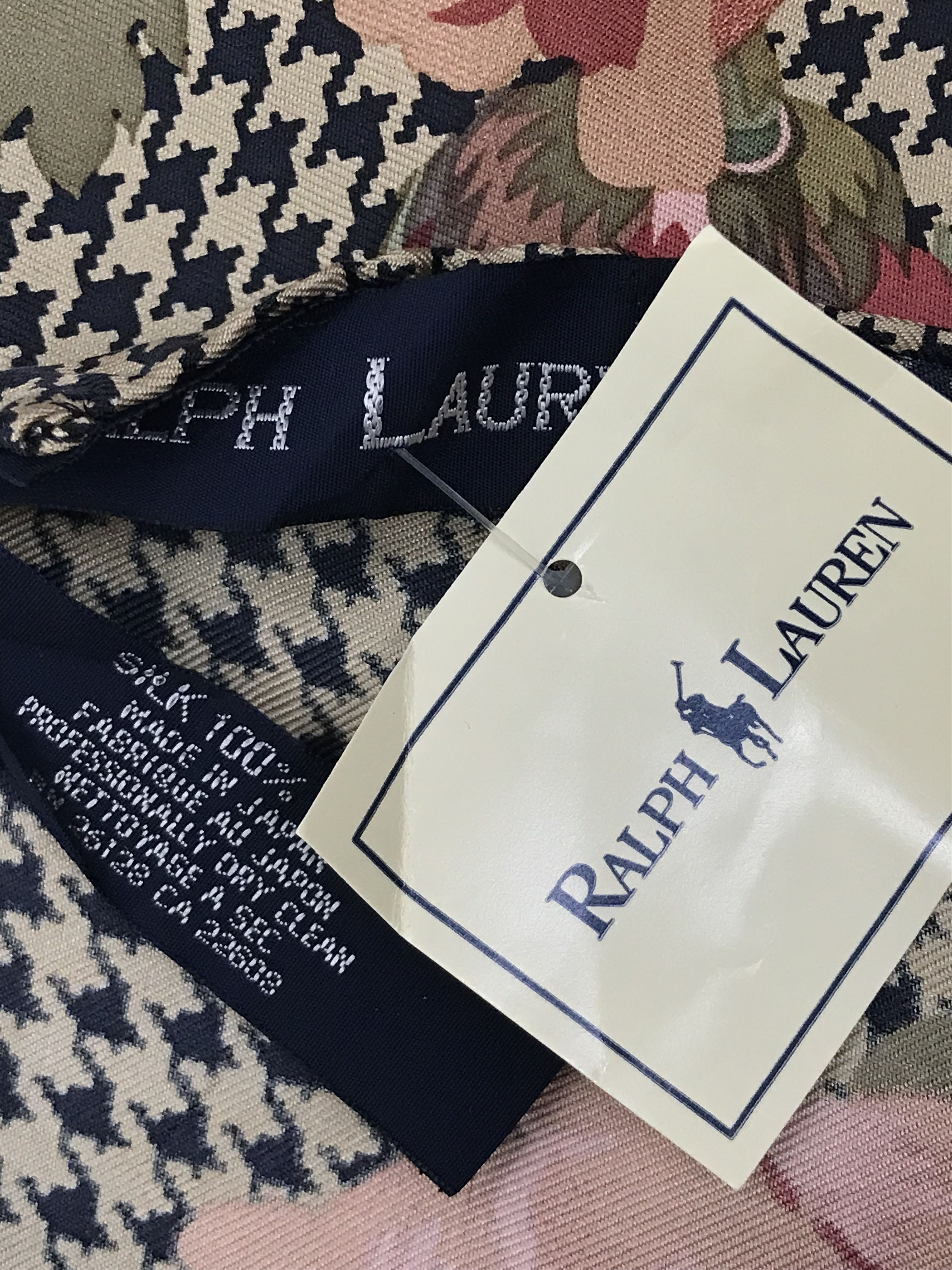 Ralph Lauren RL803 Vintage Ralph Lauren Silk Scarf Shawl Designer Scarf Size ONE SIZE - 4 Thumbnail
