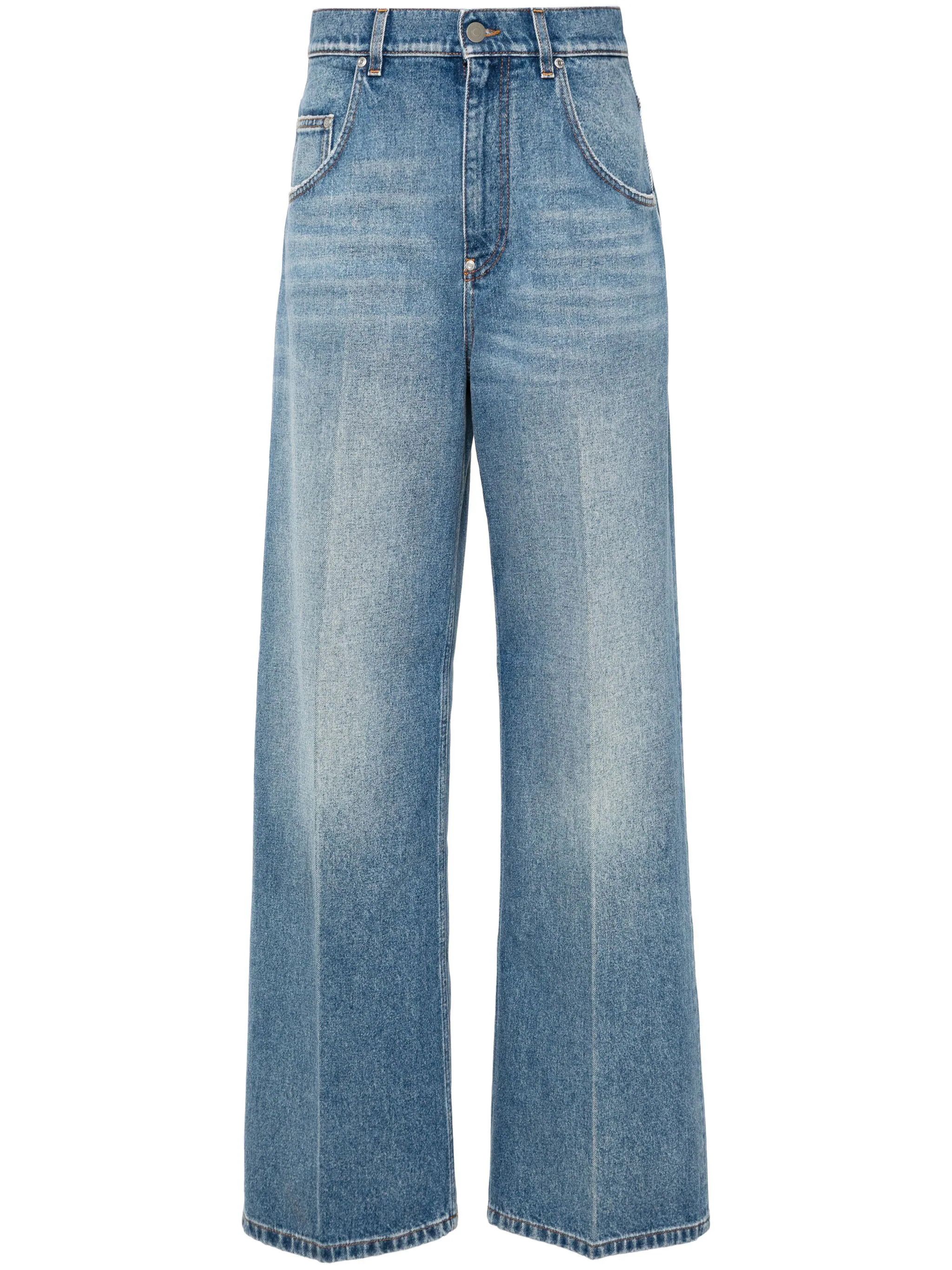 Stella McCartney o1s22i1n1024 Straight Fit Jeans in Blue Size 25" / US 0 / IT 36 - 1 Thumbnail