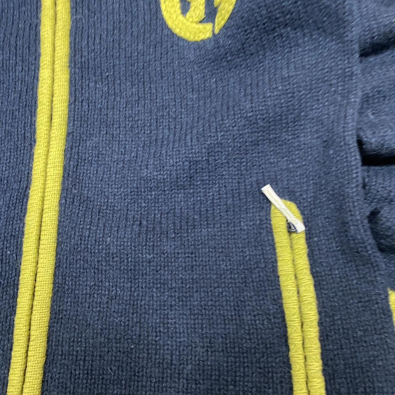 Other Y2K Roca wear wool navy and green zip up sweater Size US L / EU 52-54 / 3 - 2 Thumbnail