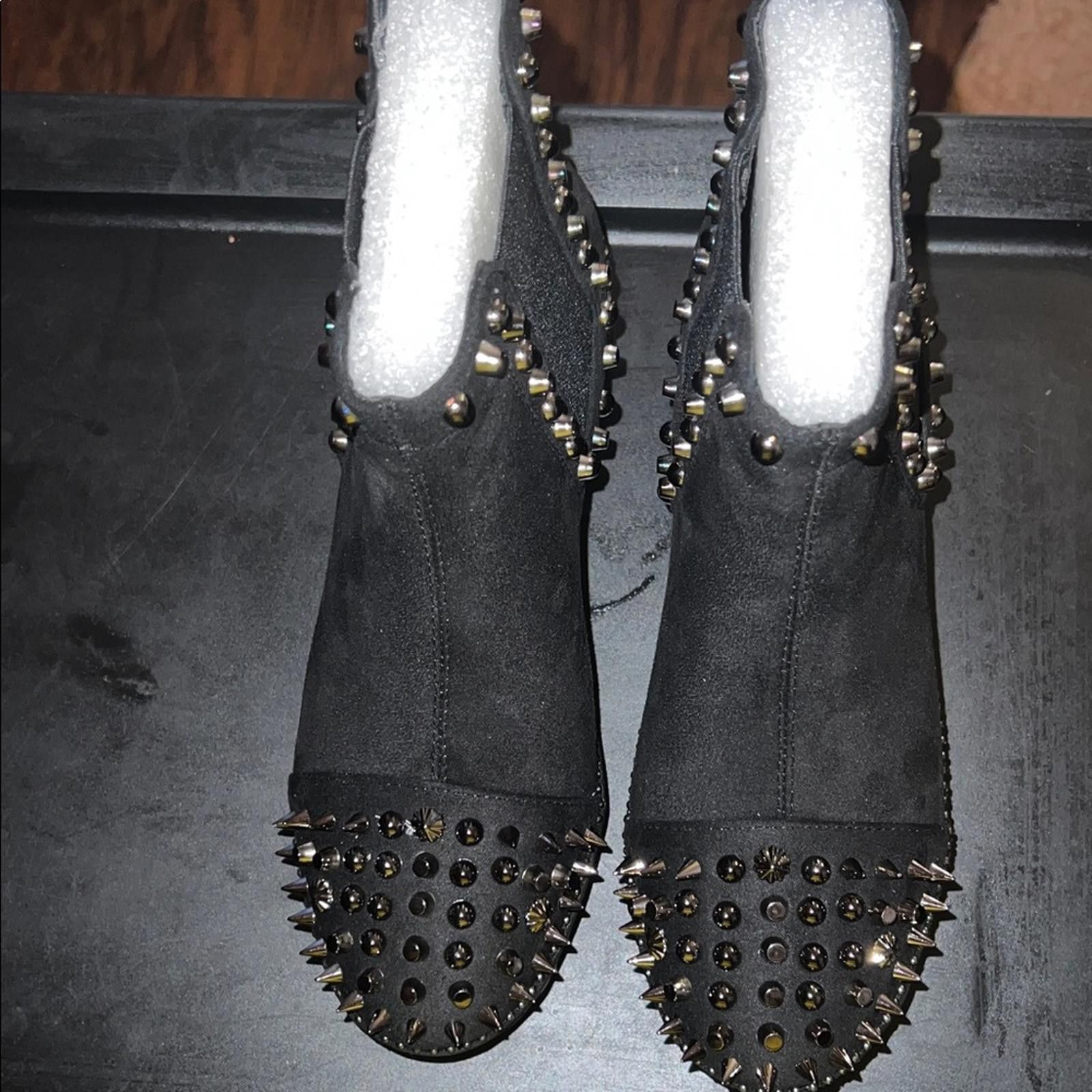 Other Cape Robbin Black Studded Ankle Booties Size US 7 / IT 37 - 3 Thumbnail