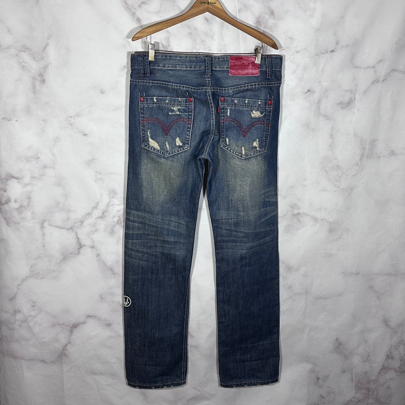 CLOT × Levi's KZKLOT Distressed Blue Denim Size US 34 / EU 50 - 9 Thumbnail