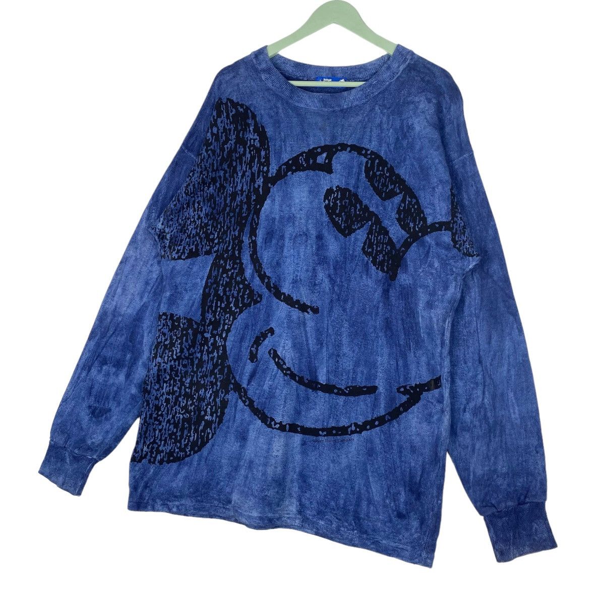 Disney Tokyo Disneyland Sweatshirt Bleach Wash Mickey Mouse Jumper Size L / US 10 / IT 46 - 3 Thumbnail