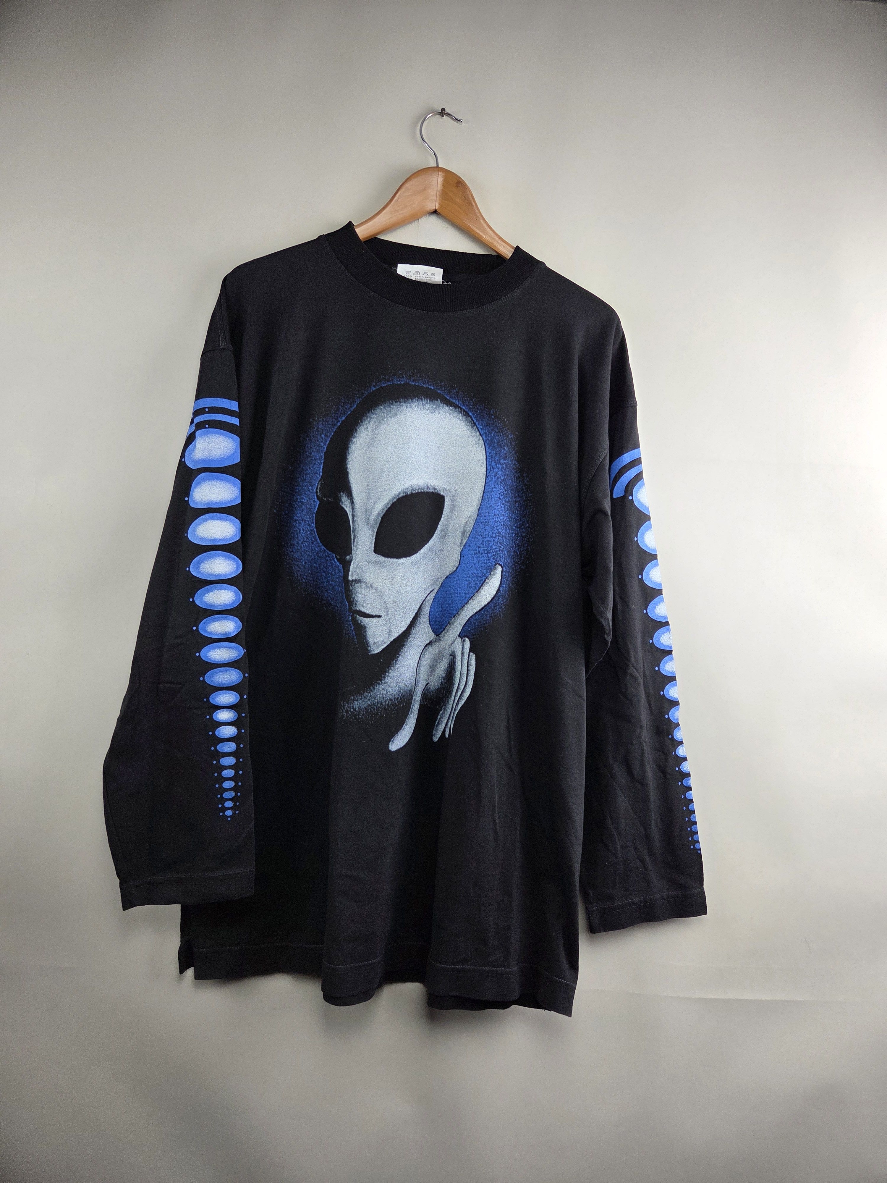 Alien Workshop × Vintage 90s Alien UFO The government is lying Long-sleeved XL Size US XL / EU 56 / 4 - 1 Thumbnail