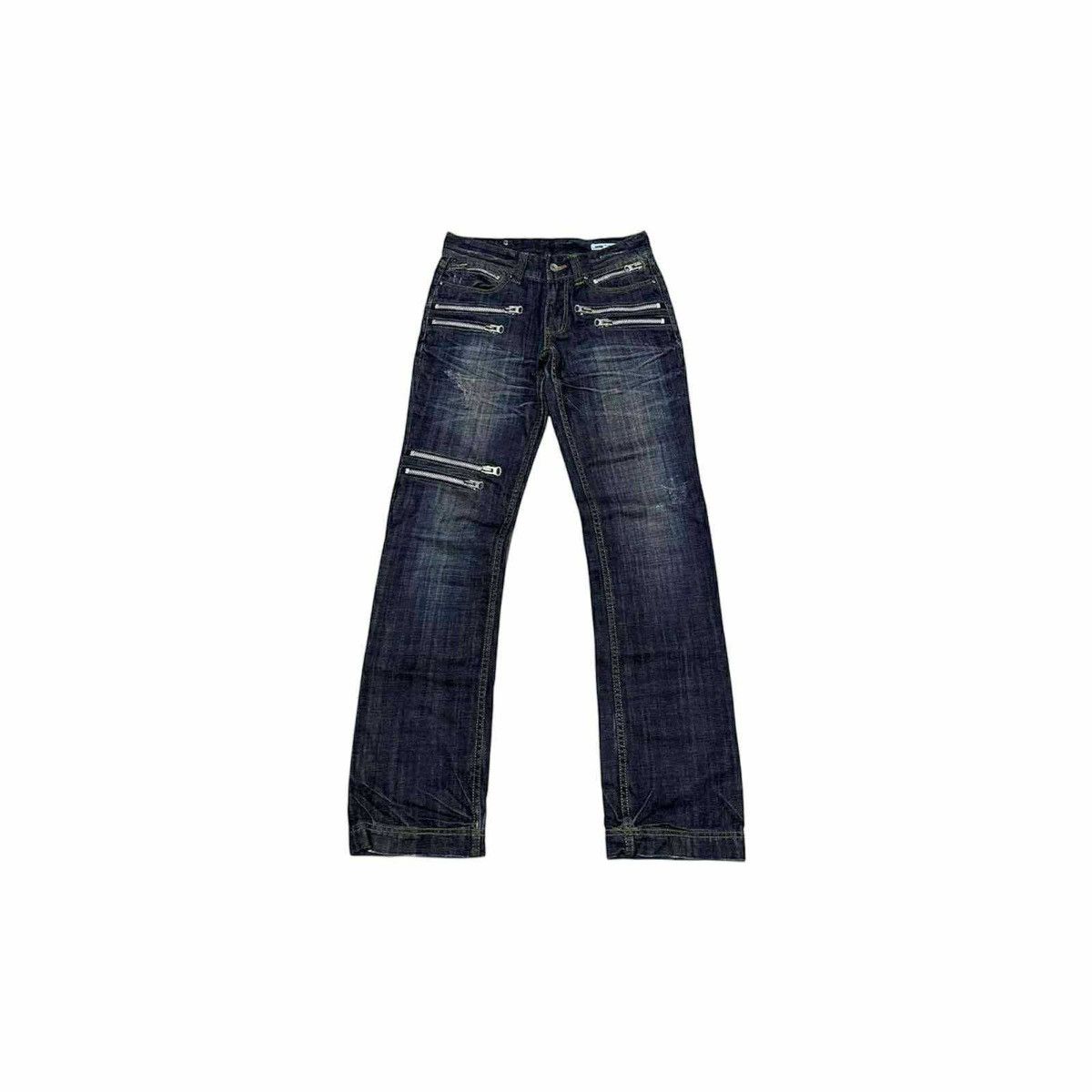 semanticdesign 🔥Sick Y2K Semantic Designs Multi Zipper Denim Punk Size US 30 / EU 46 - 1 Thumbnail