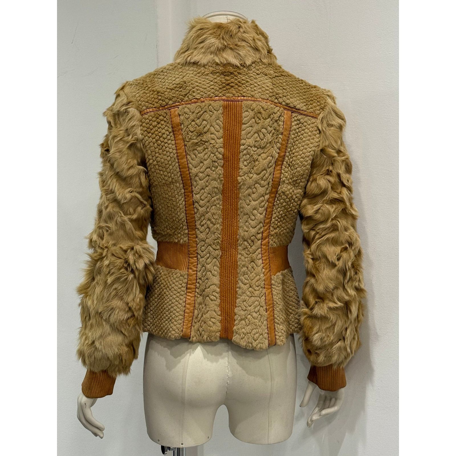Roberto Cavalli F/W2008 Cavalli rabbit fur hybrid soldier jacket Size M / US 6-8 / IT 42-44 - 12 Thumbnail