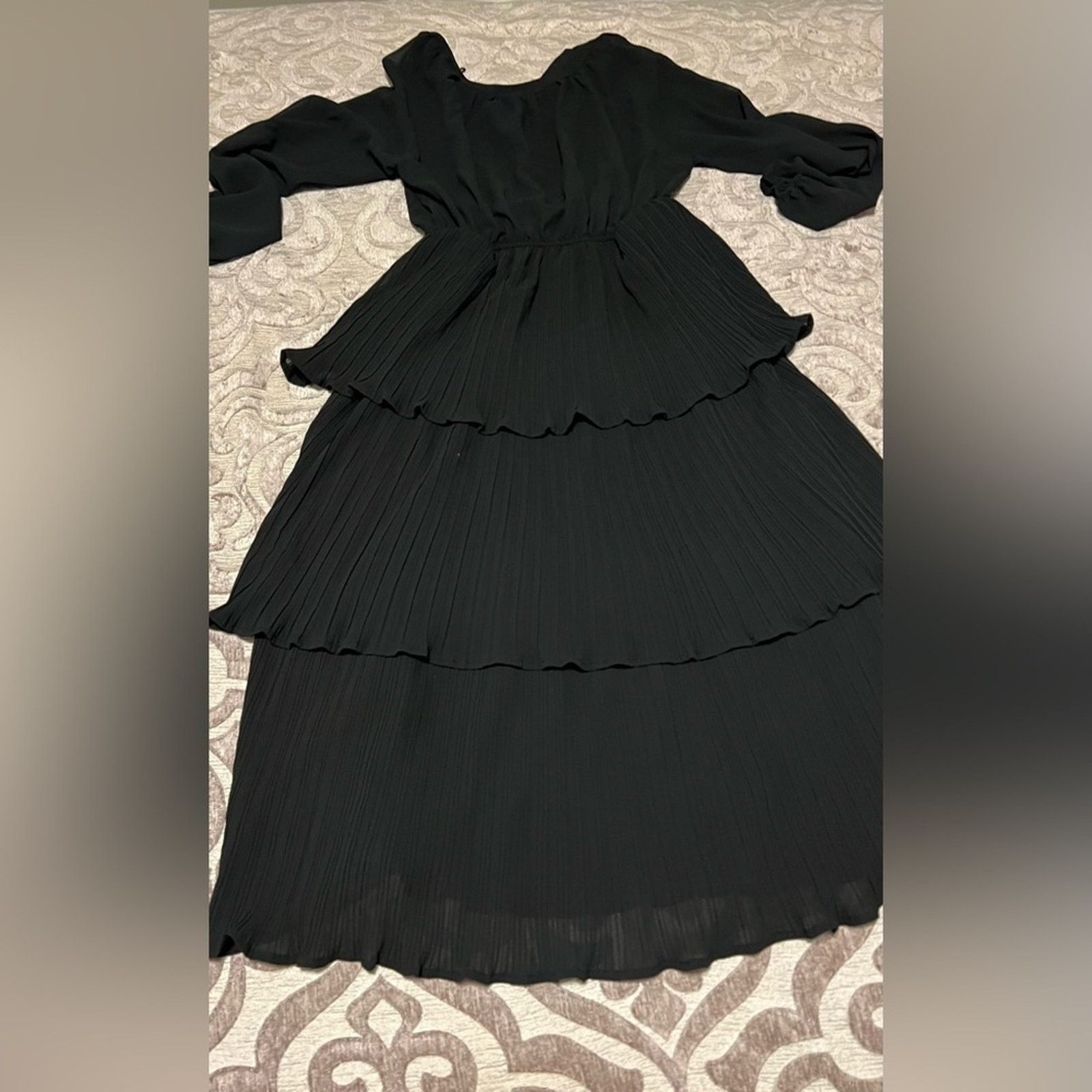 & Other Stories Women's Layered Ruffle Hem Casual Maxi Dress | Size S | NWOT Size S / US 4 / IT 40 - 6 Thumbnail