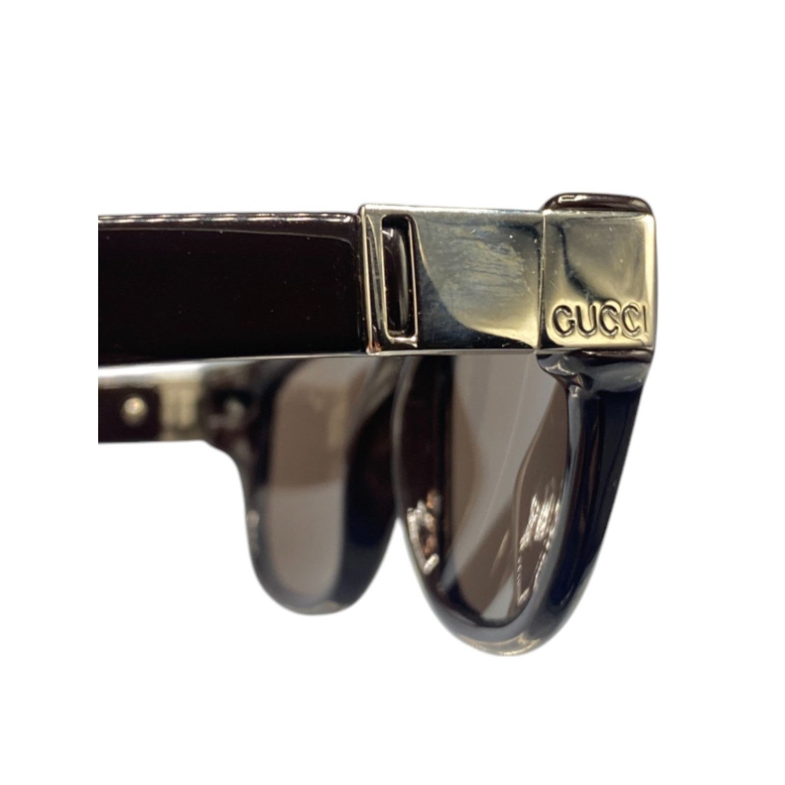 Gucci Brown Chunky Flat Top Sunglasses Size ONE SIZE - 6 Thumbnail